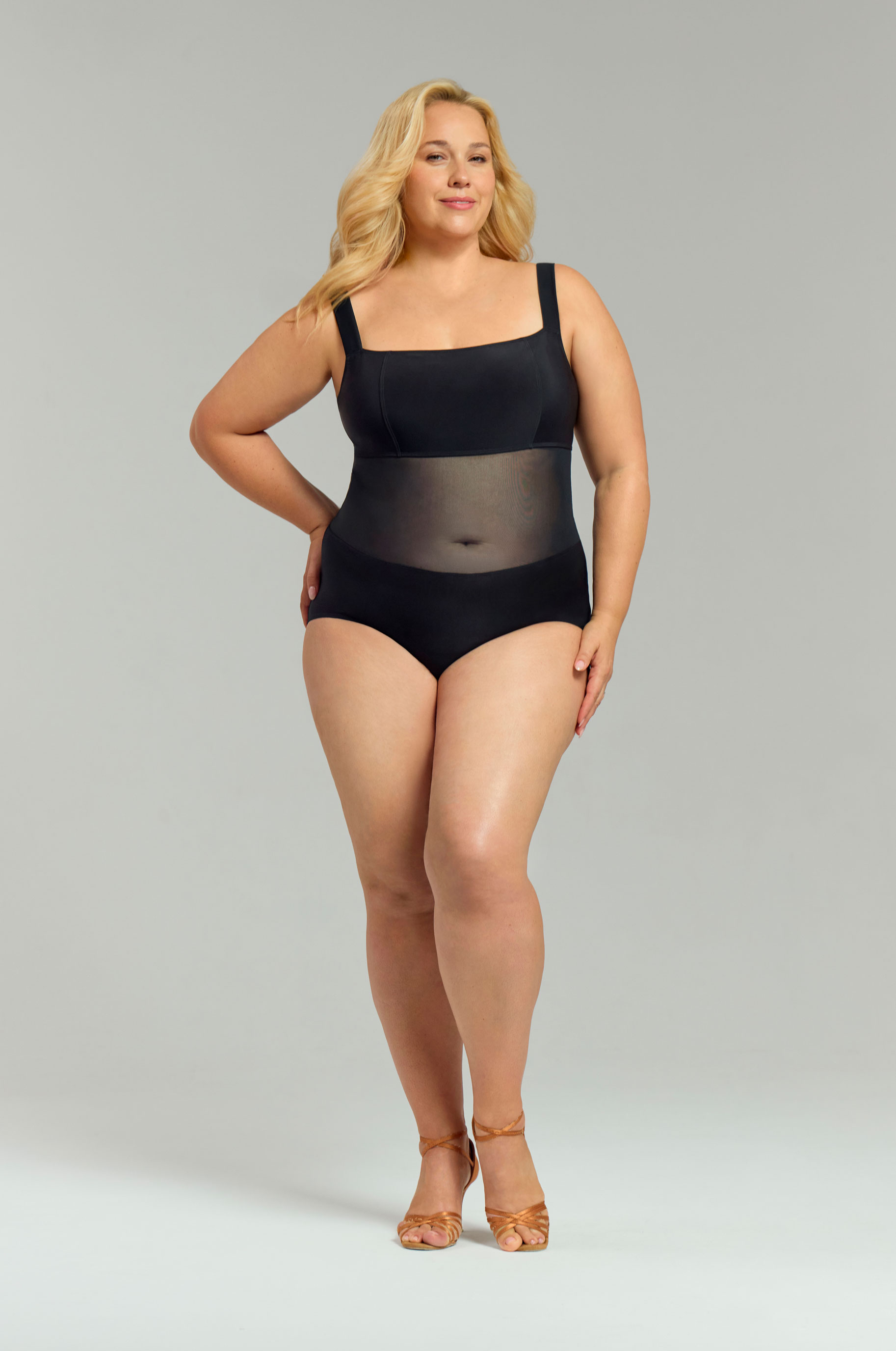 Боди Soho для бальных танцев, цвет Черный 