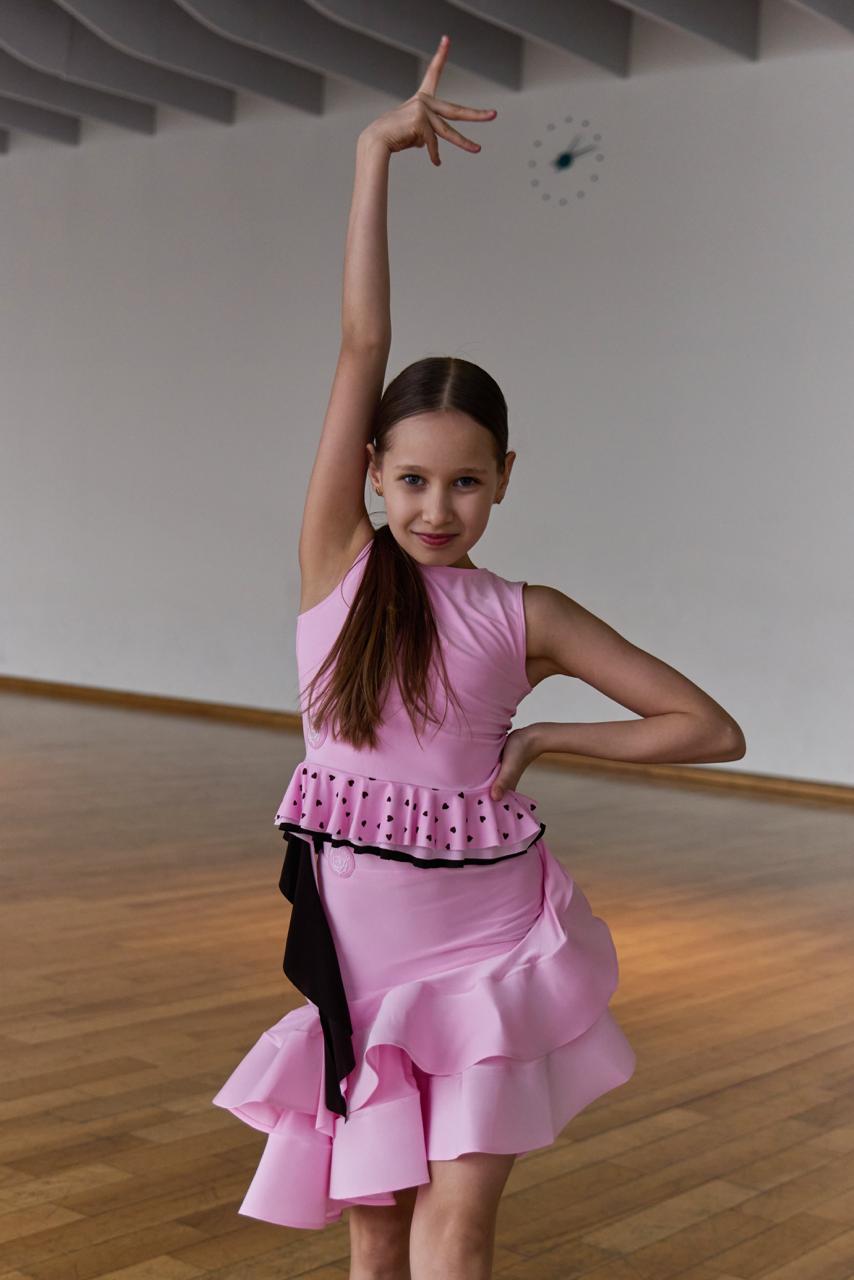 Топ Humble Pink Kid для бальных танцев, цвет Розовый 