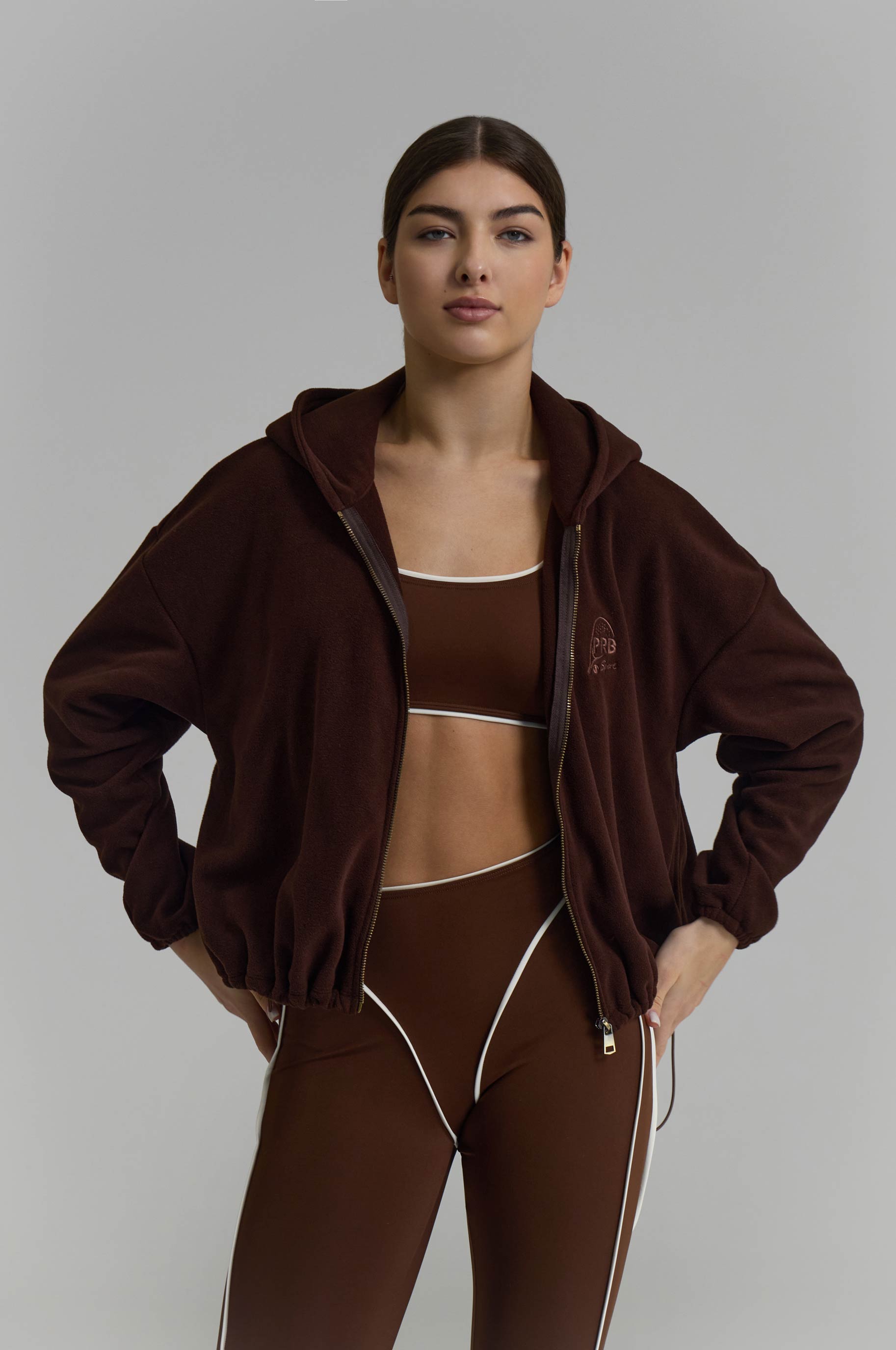 Куртка "1:0 в твою пользу" для бальных танцев, цвет Коричневый 