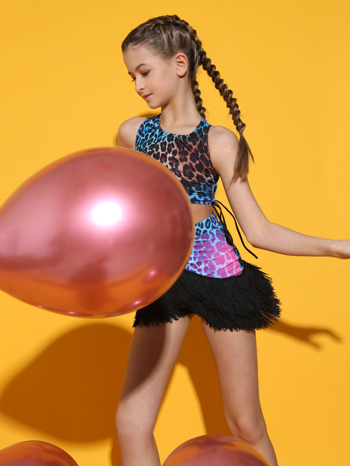 Юбка Montana Melange Kid для бальных танцев, цвет Разноцветный 