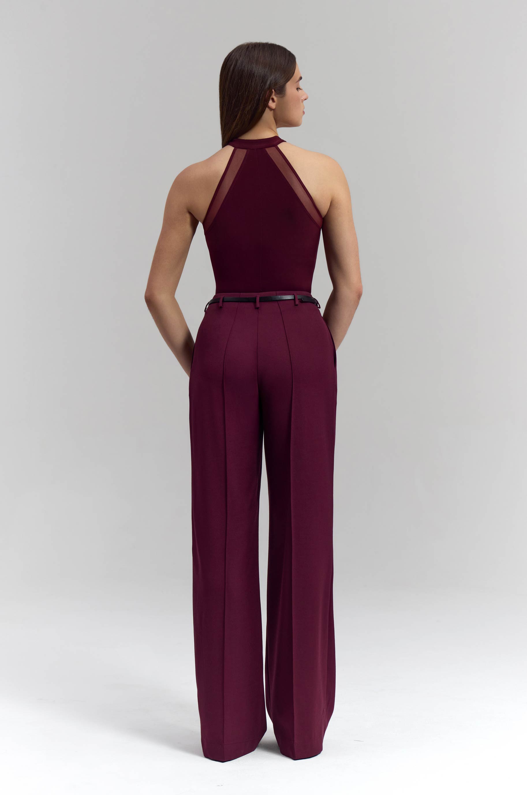 Боди Unity для бальных танцев, цвет Бордовый 