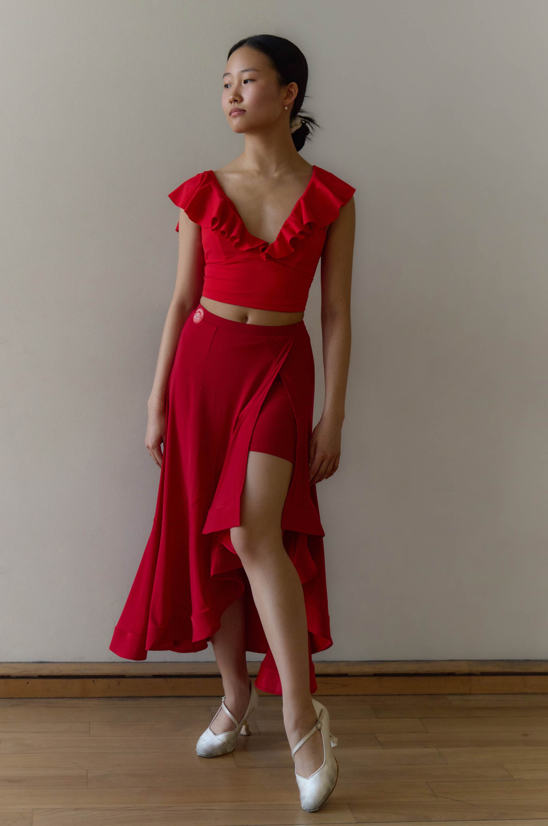 Топ Коррида для бальных танцев, цвет Красный 