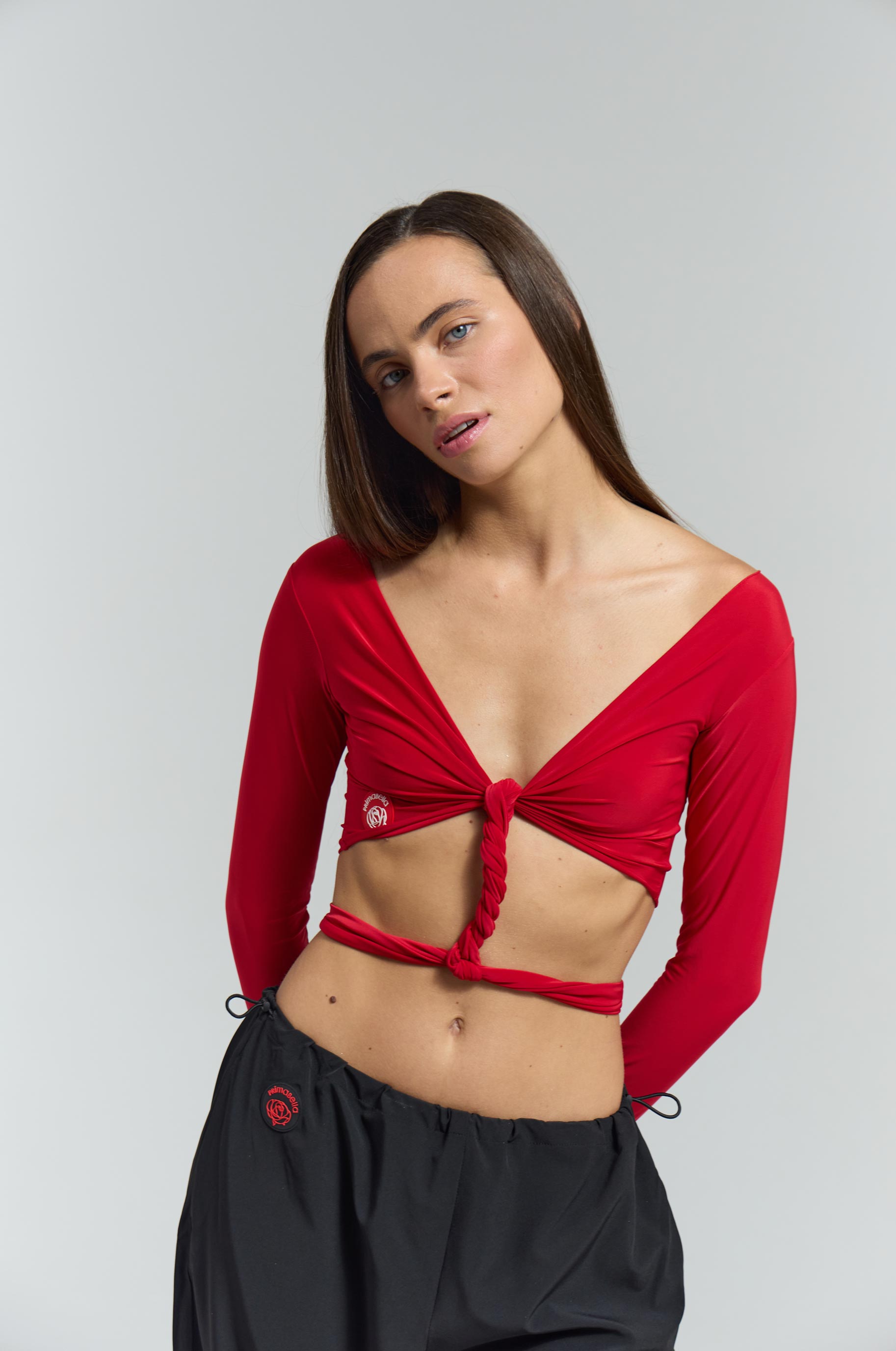 Топ Bolero Red для бальных танцев, цвет Красный 