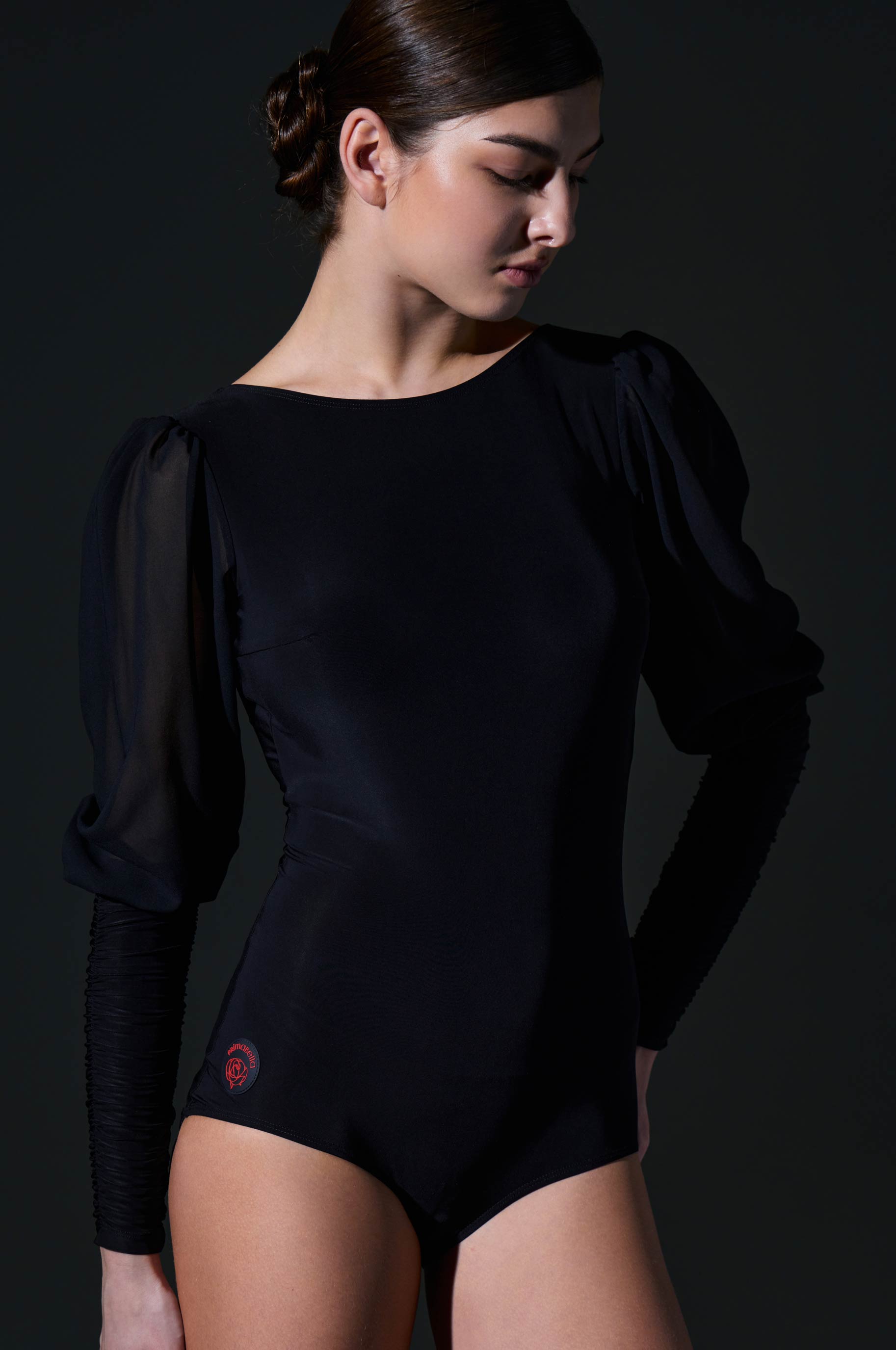 Боди Ноктюрн для бальных танцев, цвет Черный 