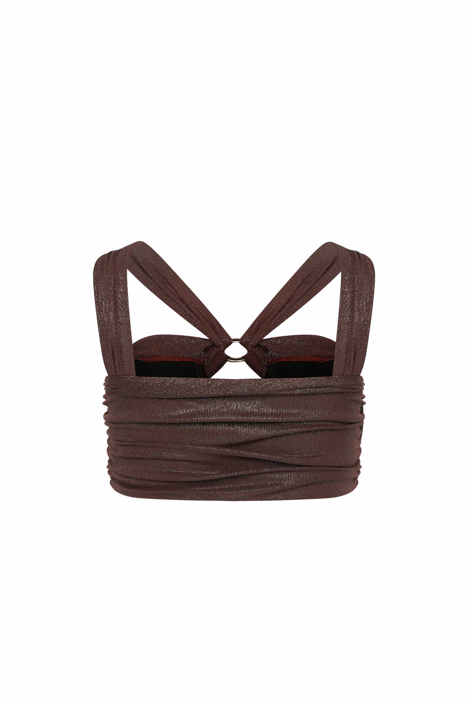 Top Intricate Shine Brown