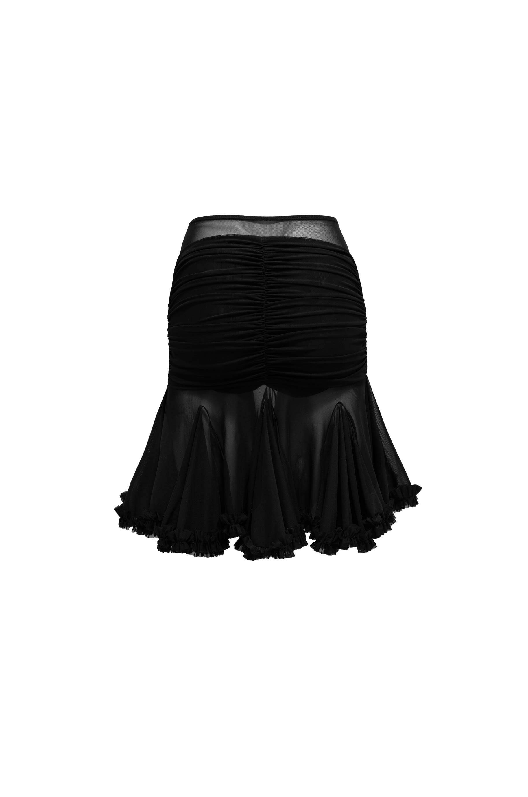 Юбка Ruffles Skirt для бальных танцев, цвет Черный 