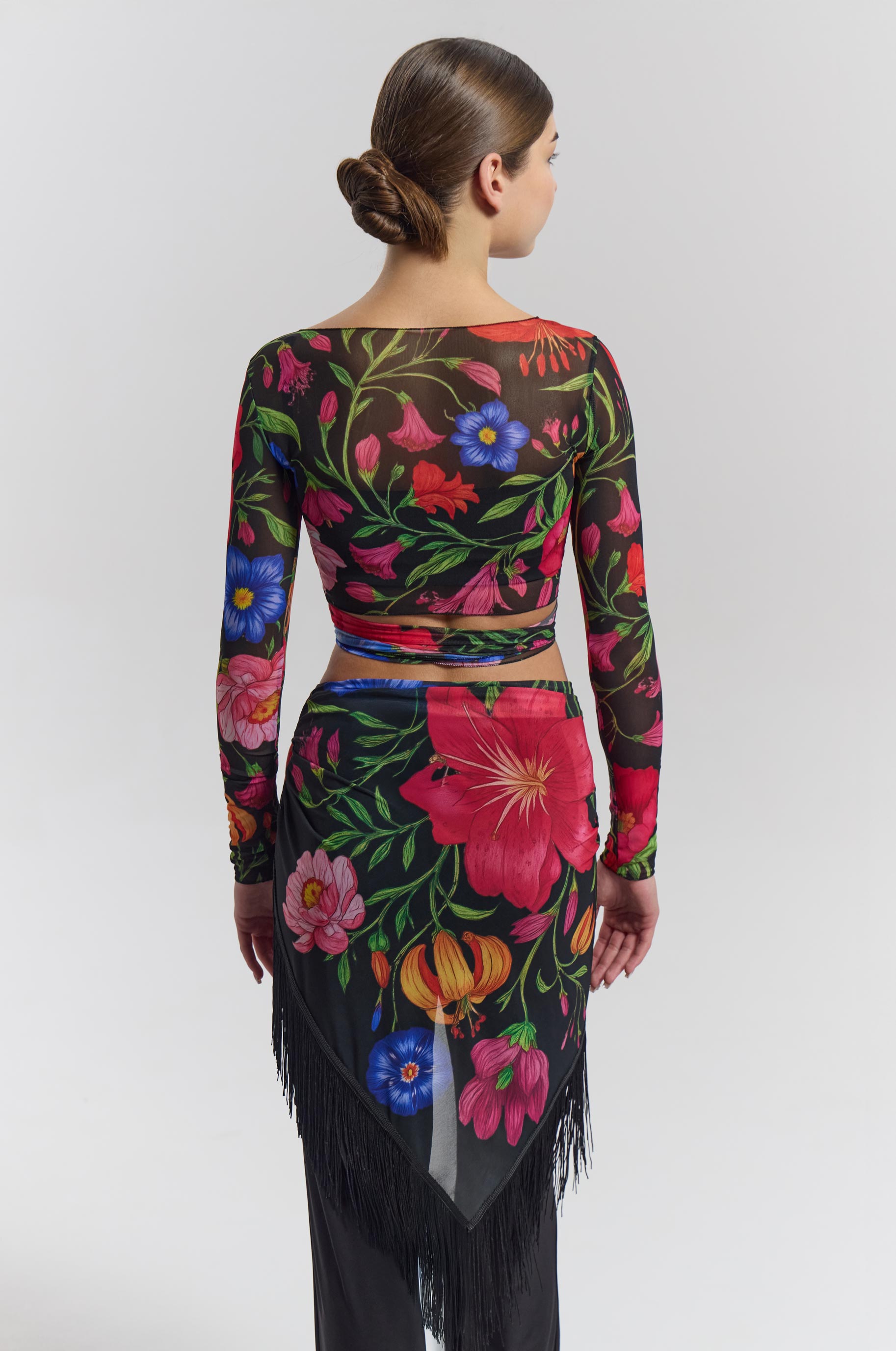 Платок Flora для бальных танцев, цвет Разноцветный 