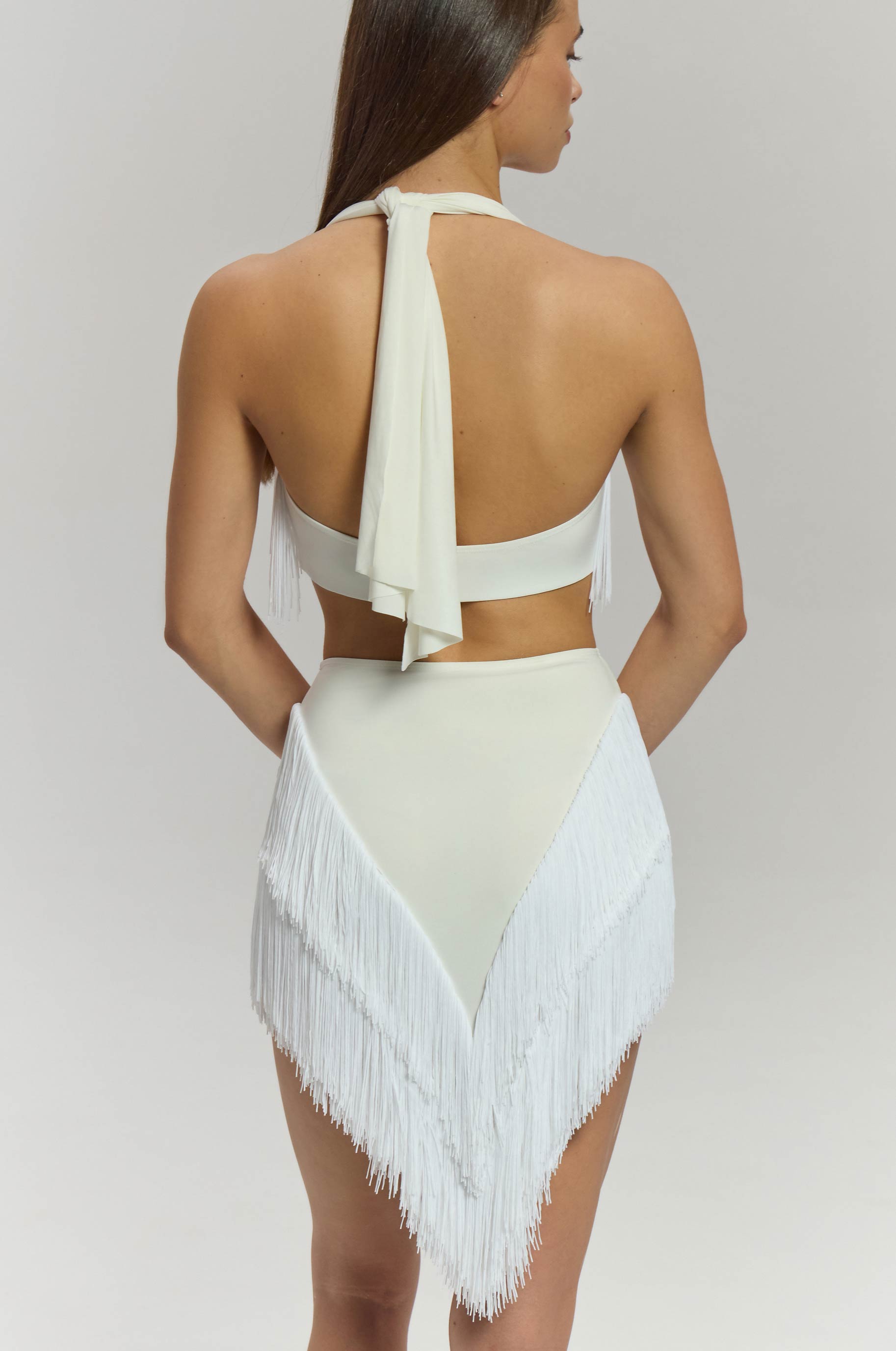 Юбка Момент для бальных танцев, цвет Белый 