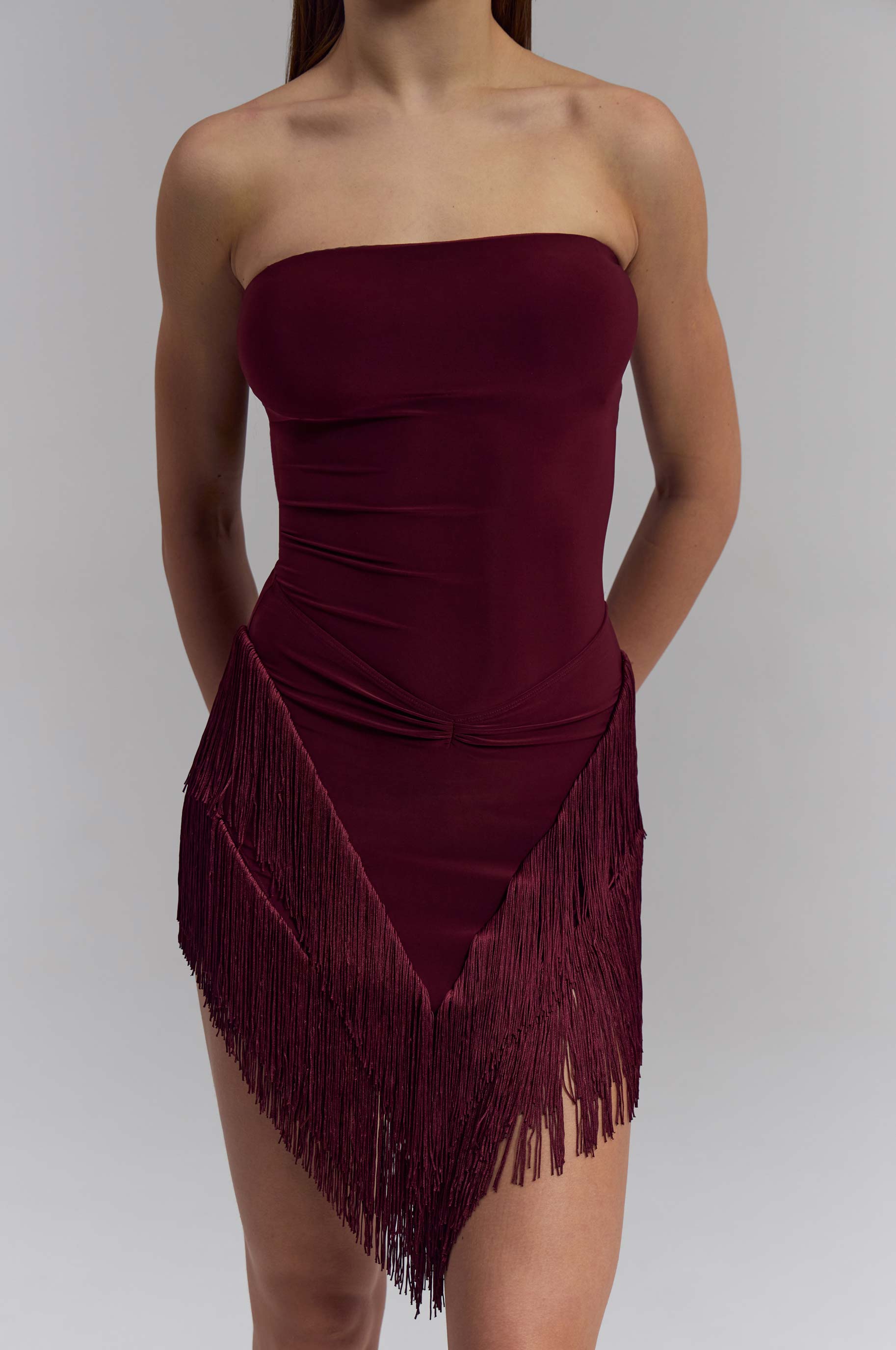 Боди Vibrant для бальных танцев, цвет Красный 