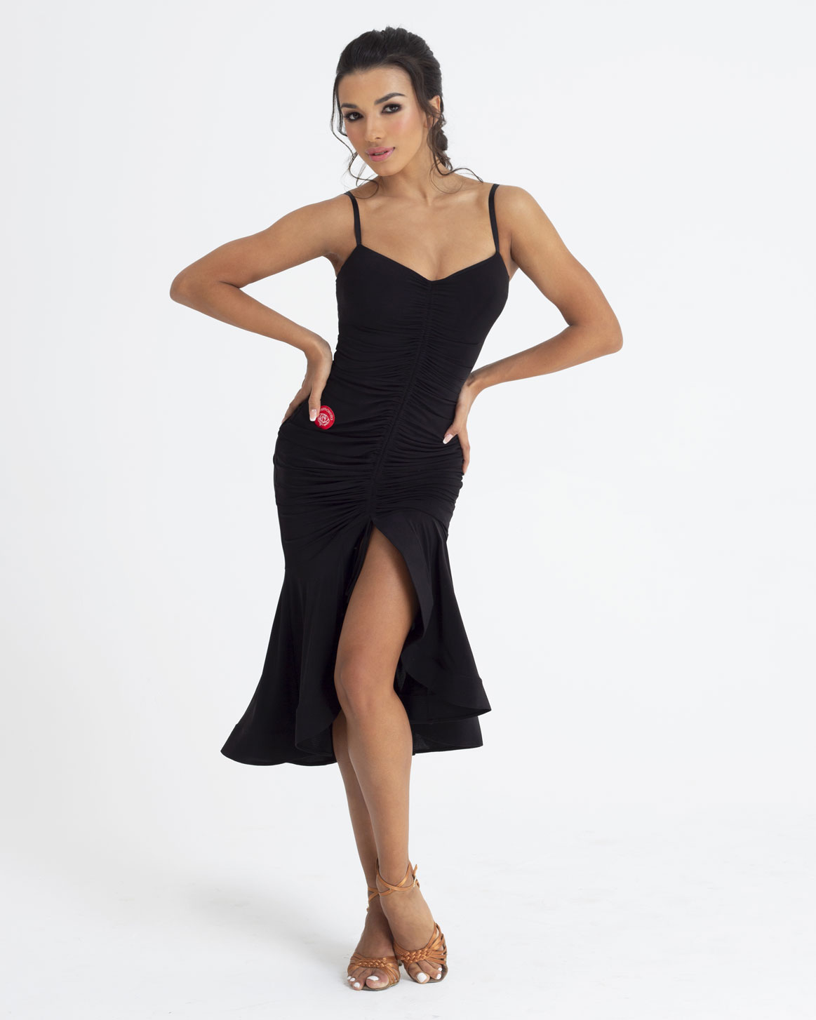 Платье Frillo для бальных танцев, цвет Черный 
