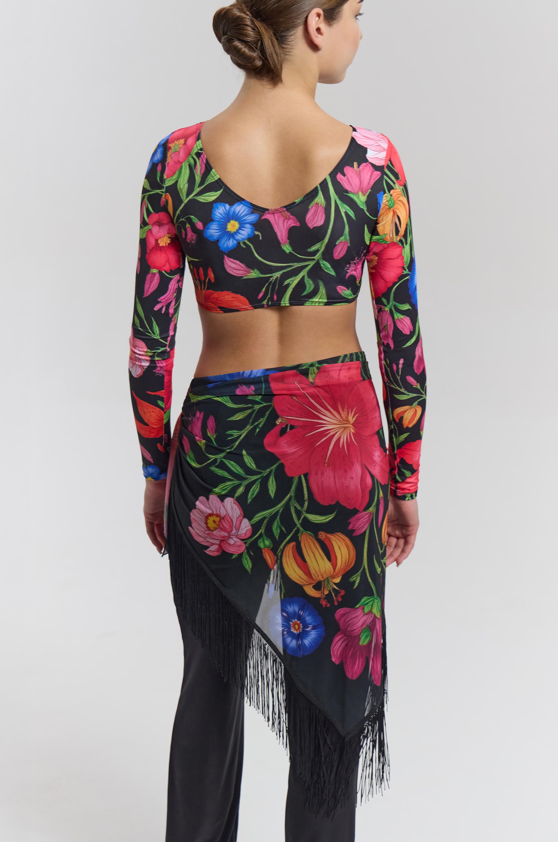 Платок Flora для бальных танцев, цвет Разноцветный 