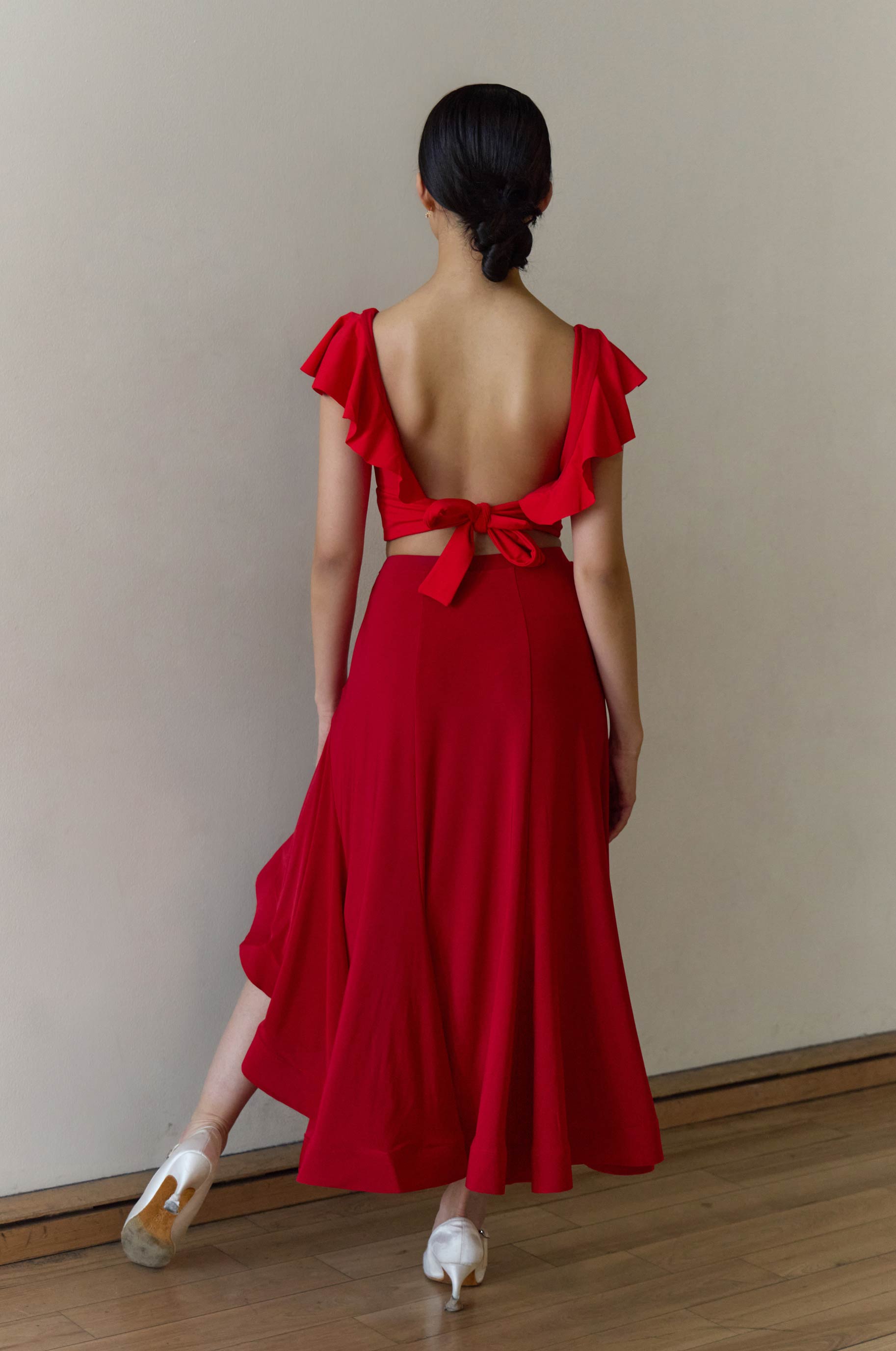 Топ Коррида для бальных танцев, цвет Красный 