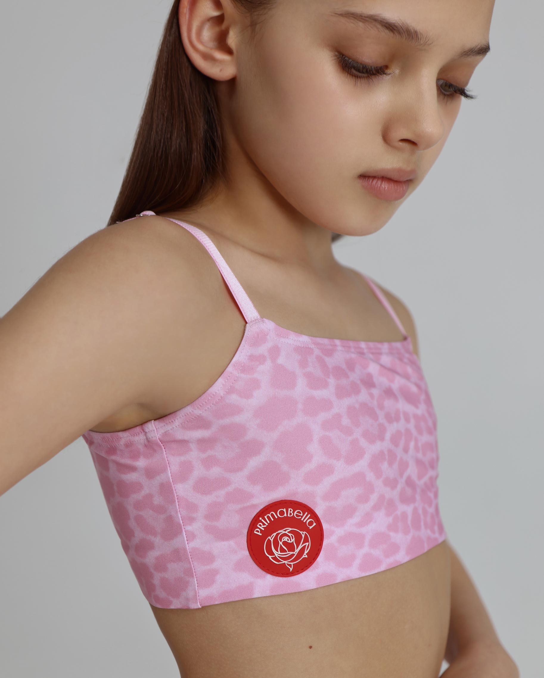 Топ Dawn Pink Leo Kid для бальных танцев, цвет Розовый 