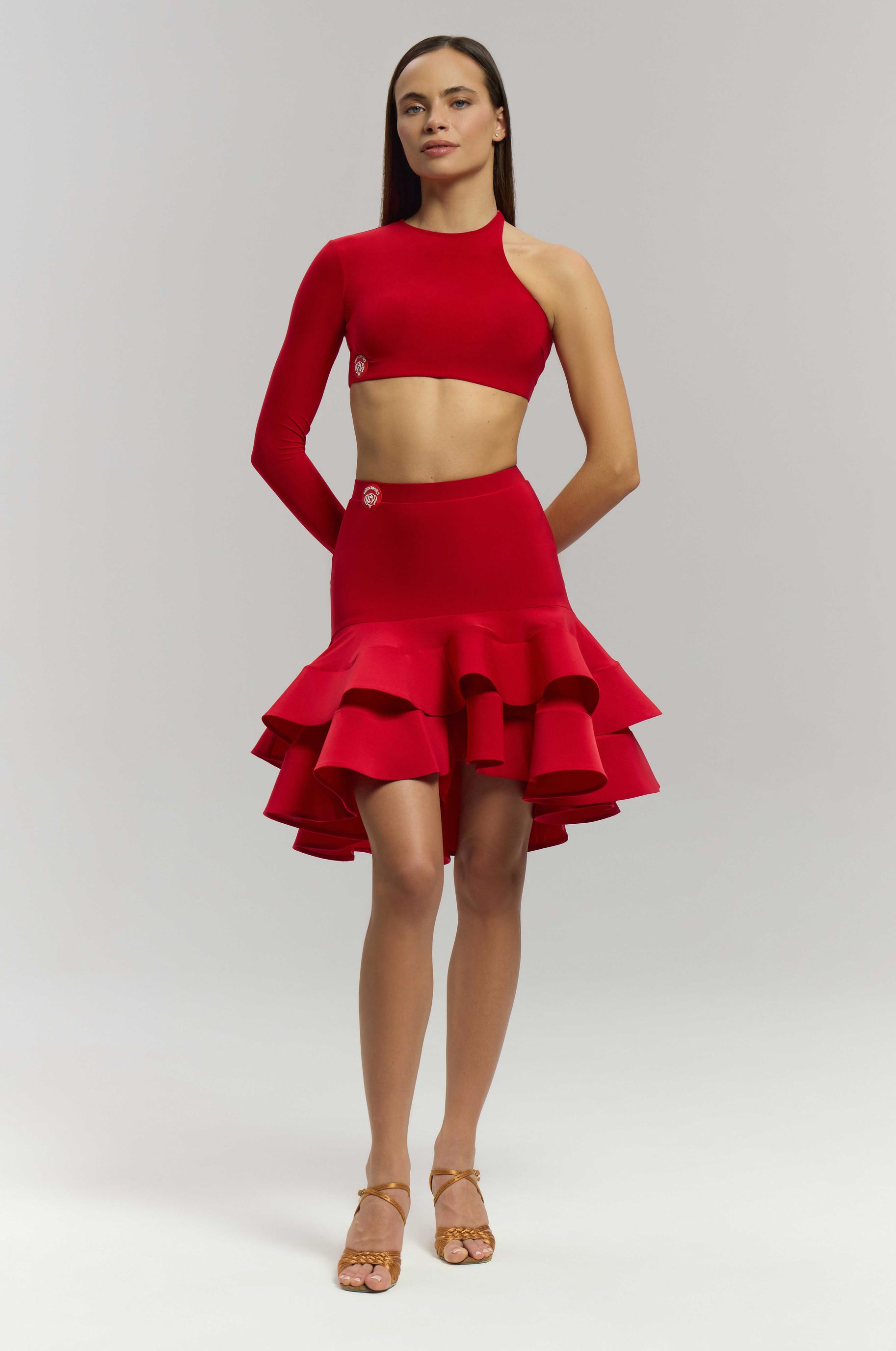 Юбка Beliche Red для бальных танцев, цвет Красный 