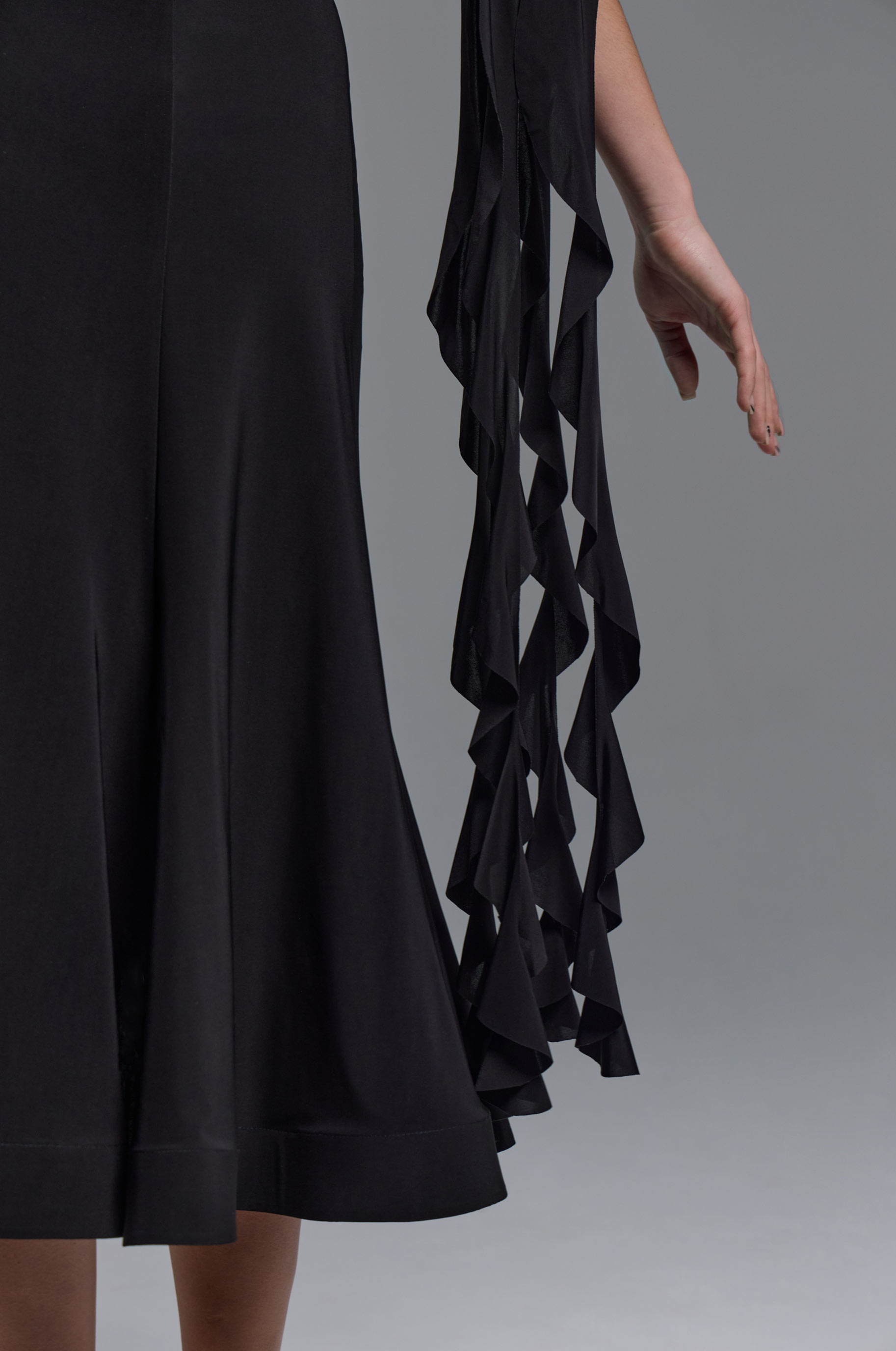 Топ Серенада Блэк для бальных танцев, цвет Черный 