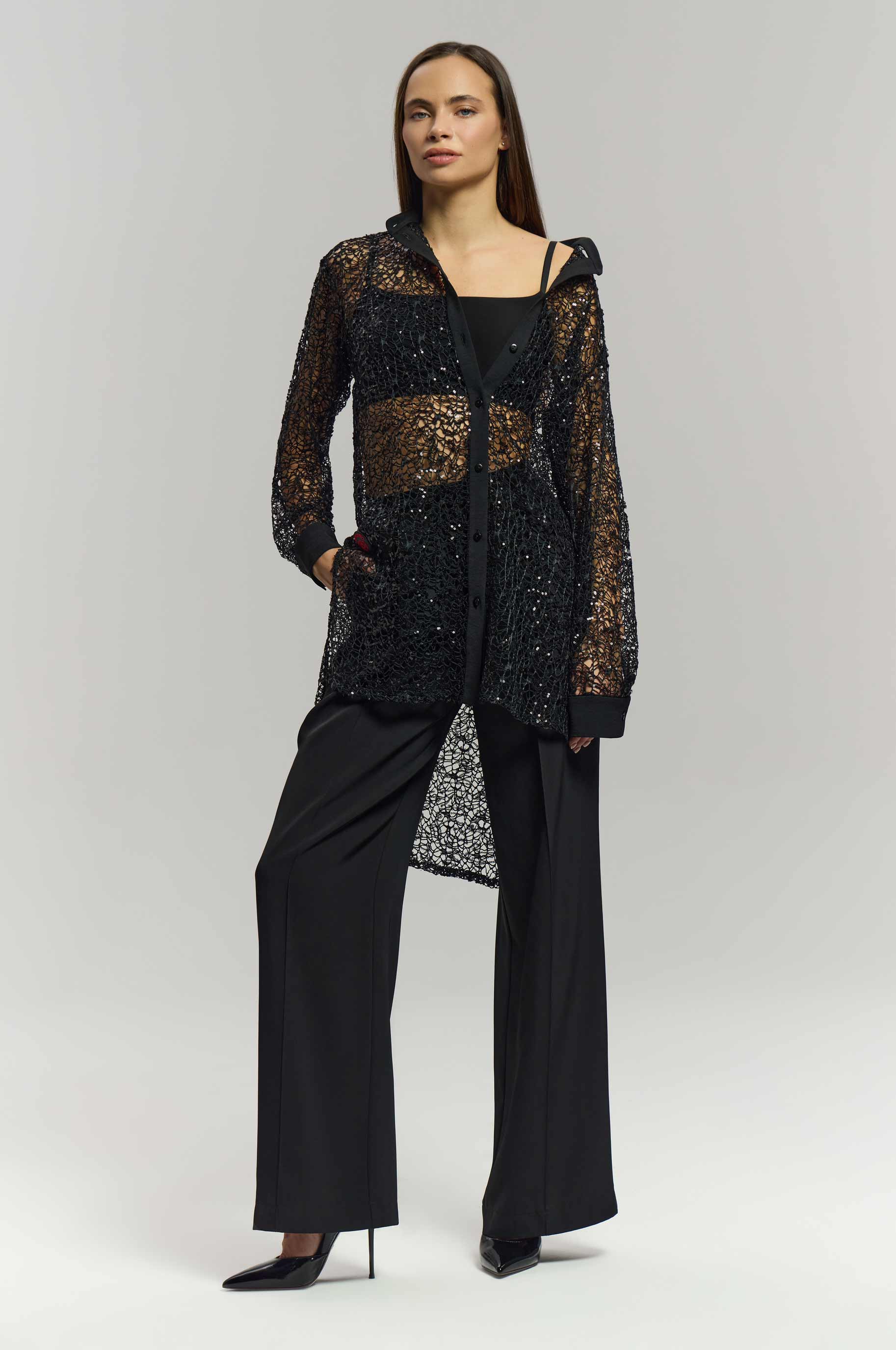 Рубашка Zesty для бальных танцев, цвет Черный 