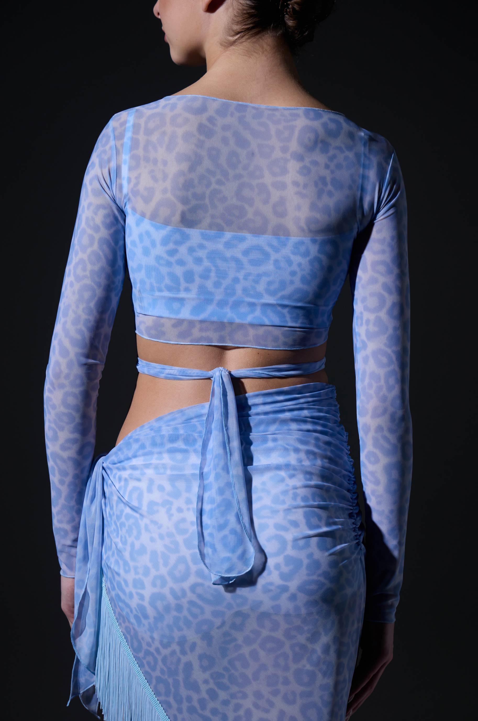 Топ Болеро Инстинкт для бальных танцев, цвет Голубой 