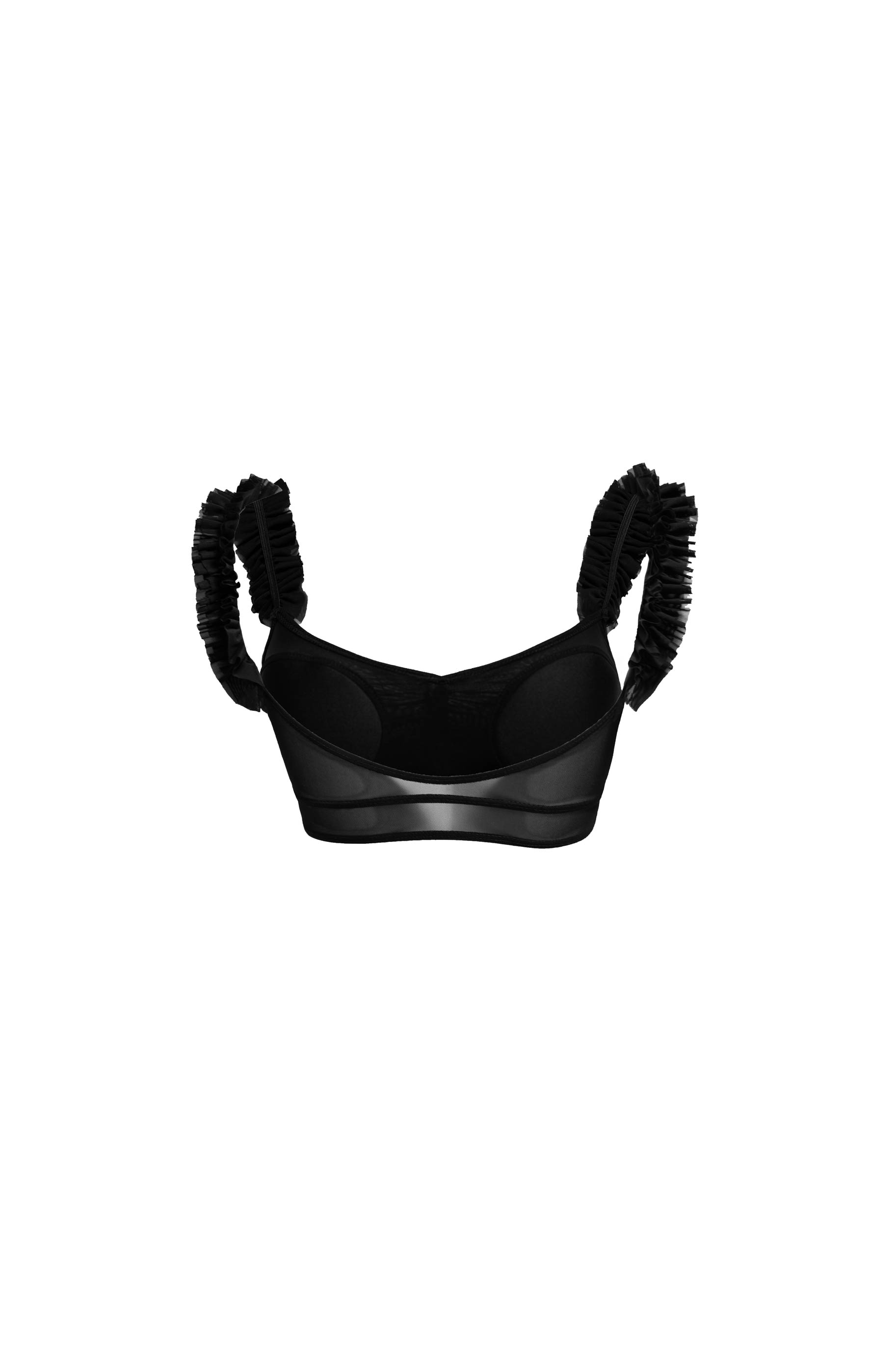 Топ Ruffles Top для бальных танцев, цвет Черный 