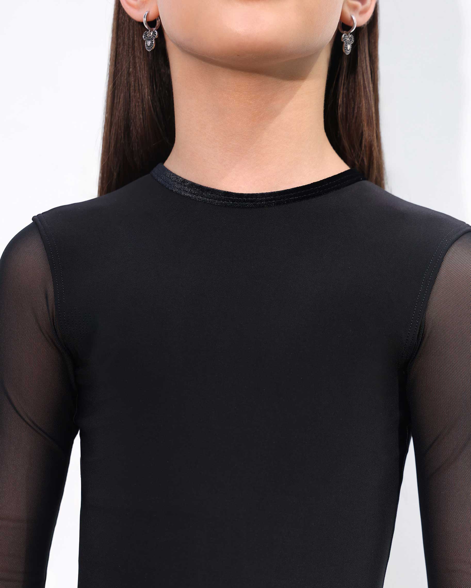 Боди Modulo Kid для бальных танцев, цвет Черный 