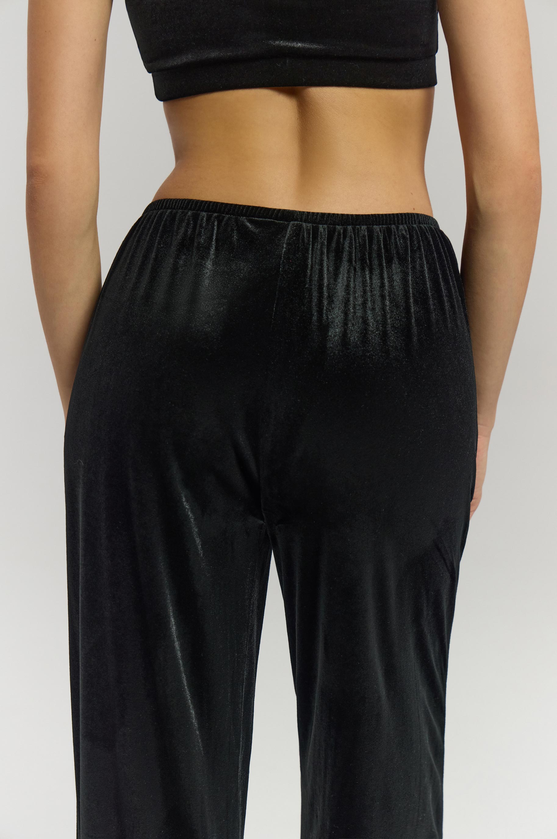 Брюки Velur для бальных танцев, цвет Черный 