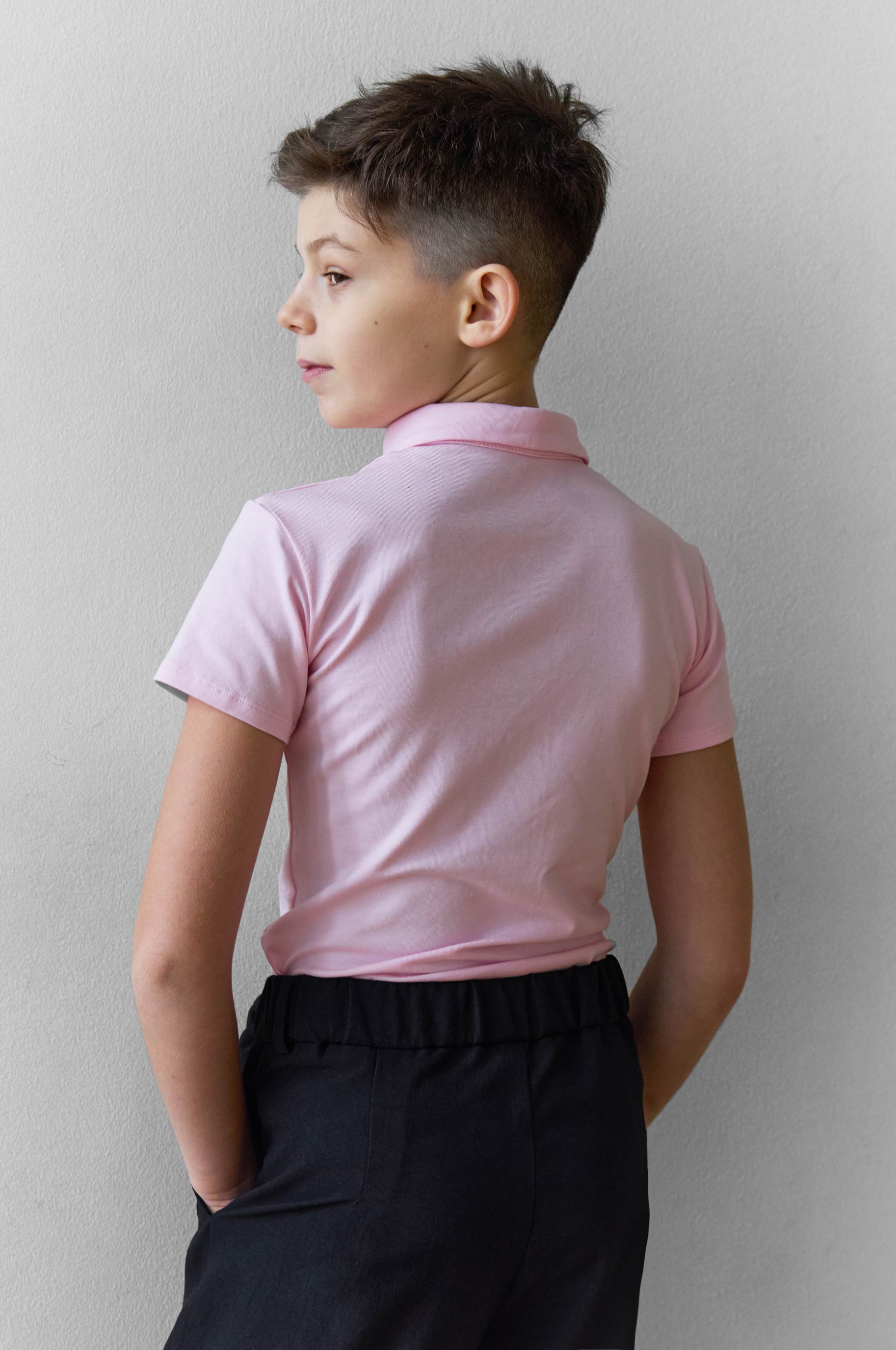 Футболка Polo Pink Kid для бальных танцев, цвет Розовый 