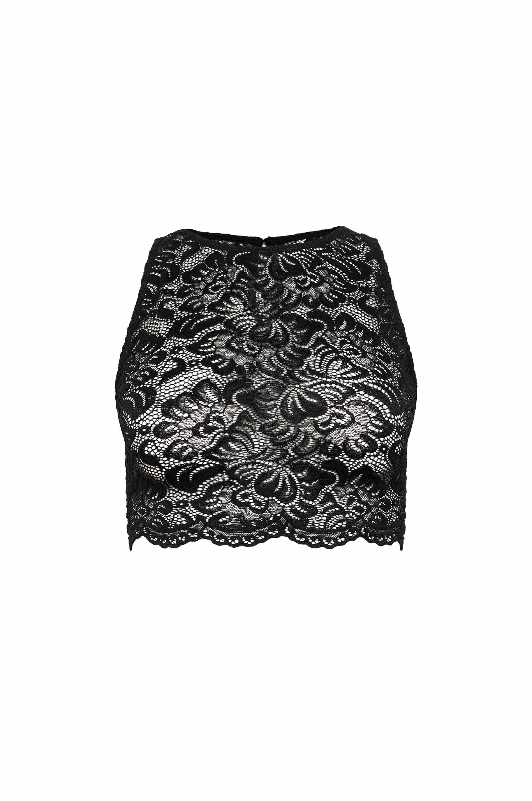 Топ Lace для бальных танцев, цвет Черный 