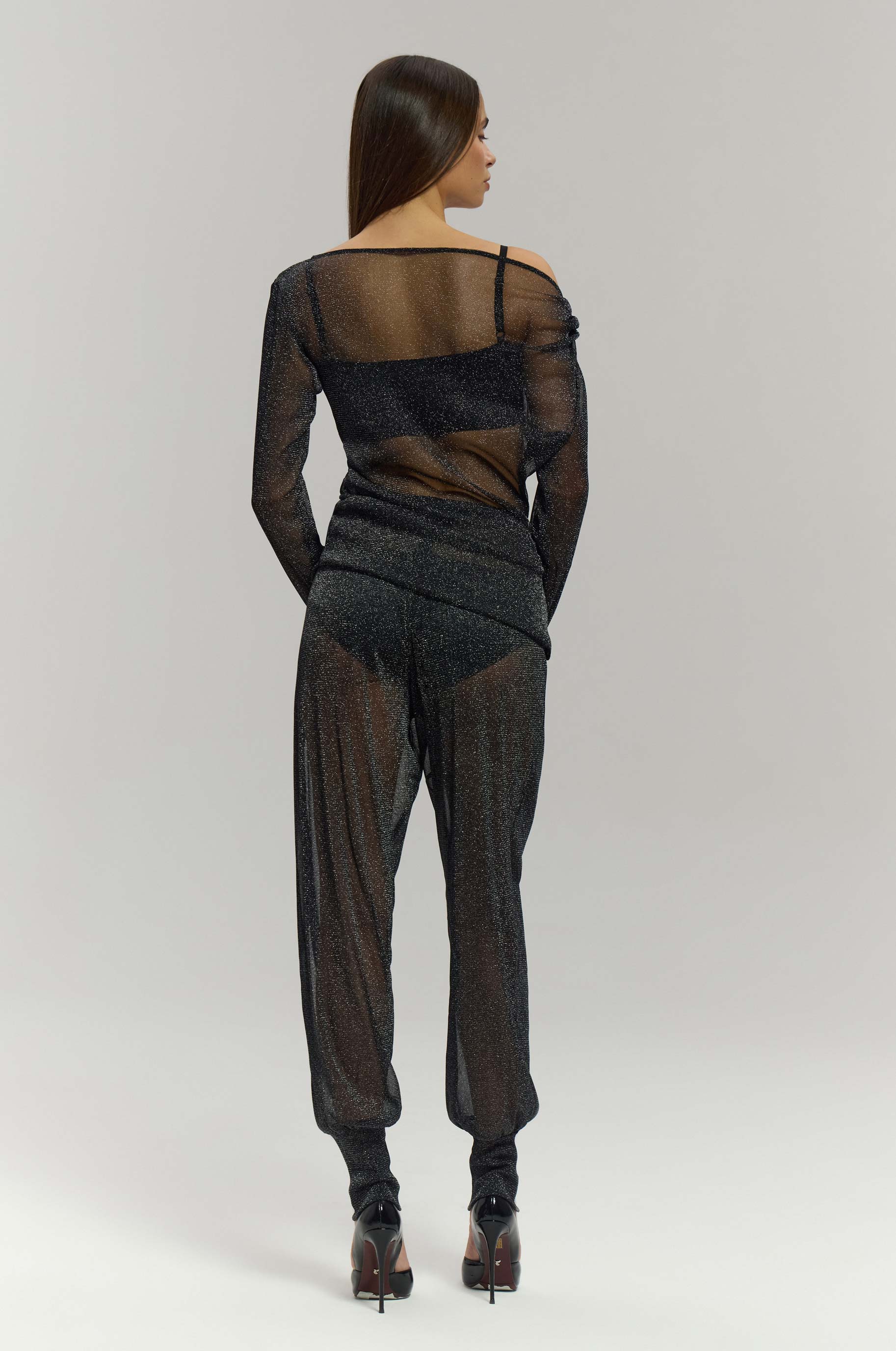 Брюки Gleaming для бальных танцев, цвет Черный 