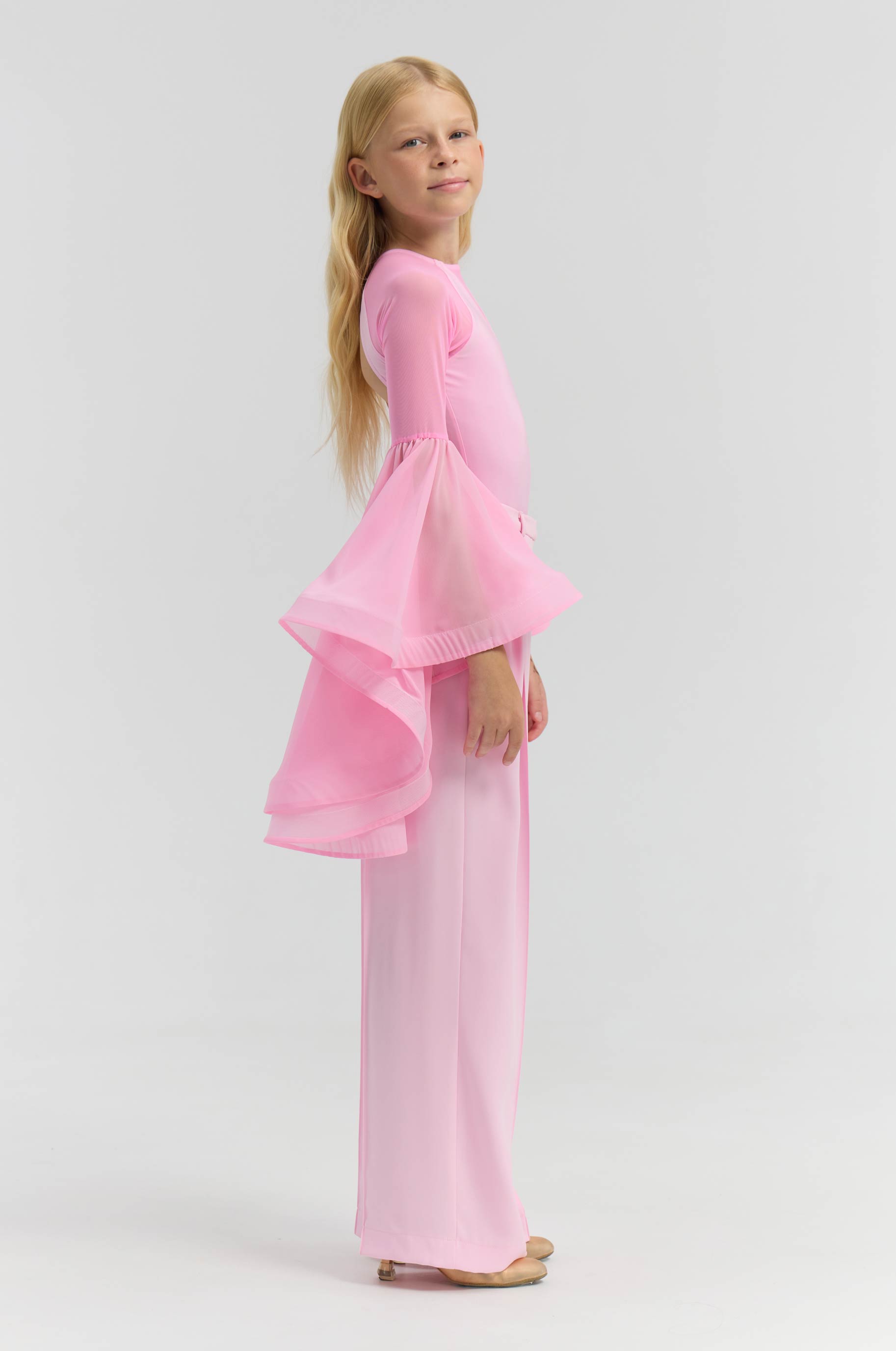 Боди Flaper Pink Kid для бальных танцев, цвет Розовый 