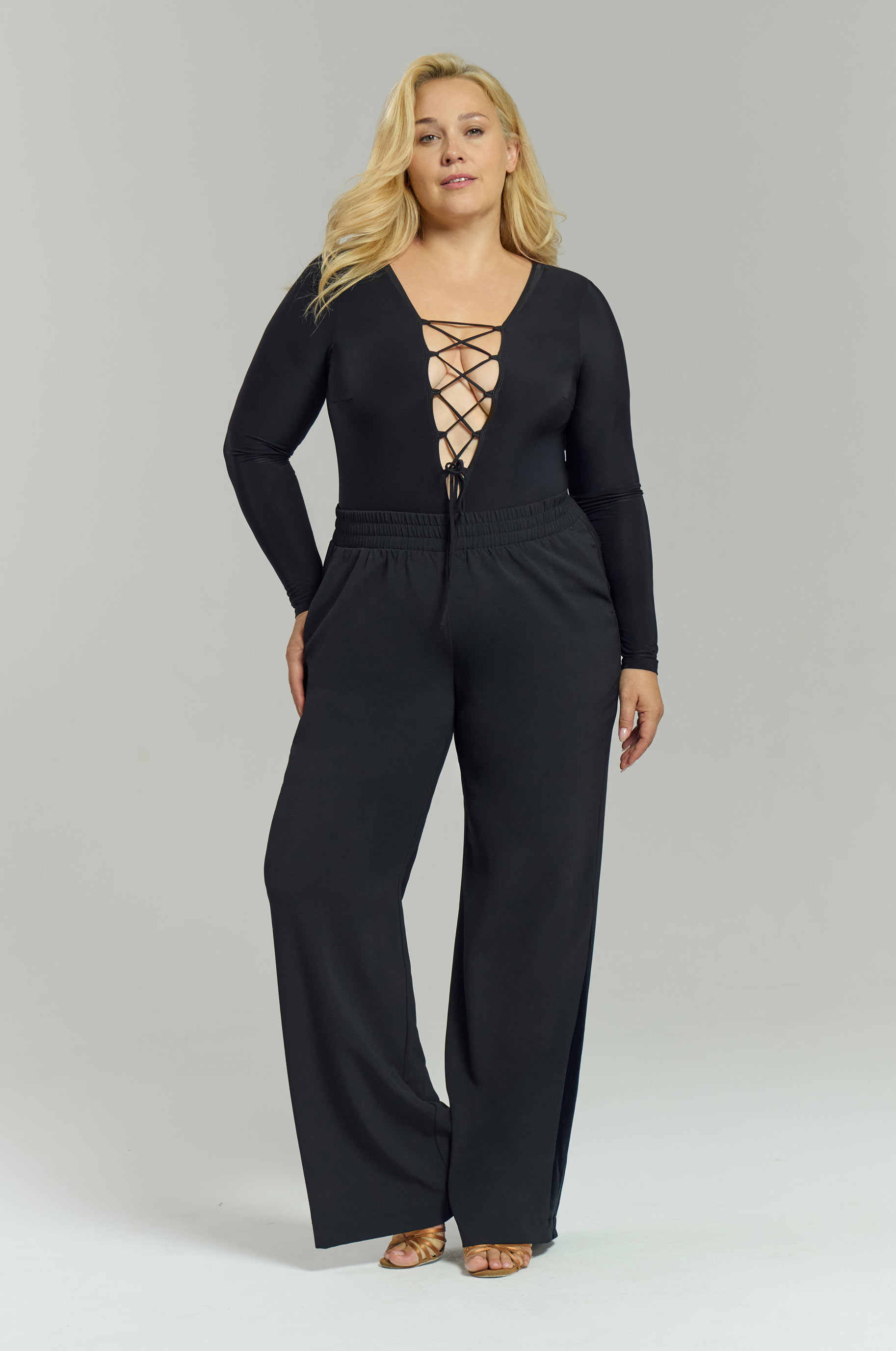 Боди Impress для бальных танцев, цвет Черный 