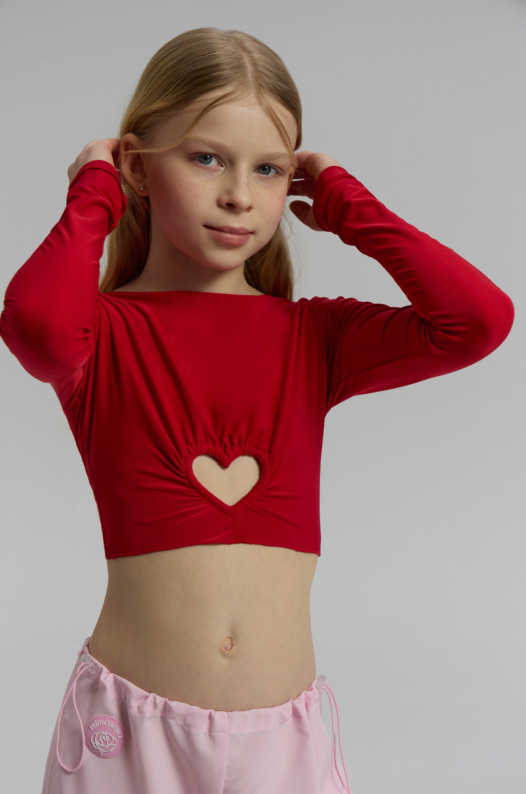 Топ Lovingly Red Kid для бальных танцев, цвет Красный 