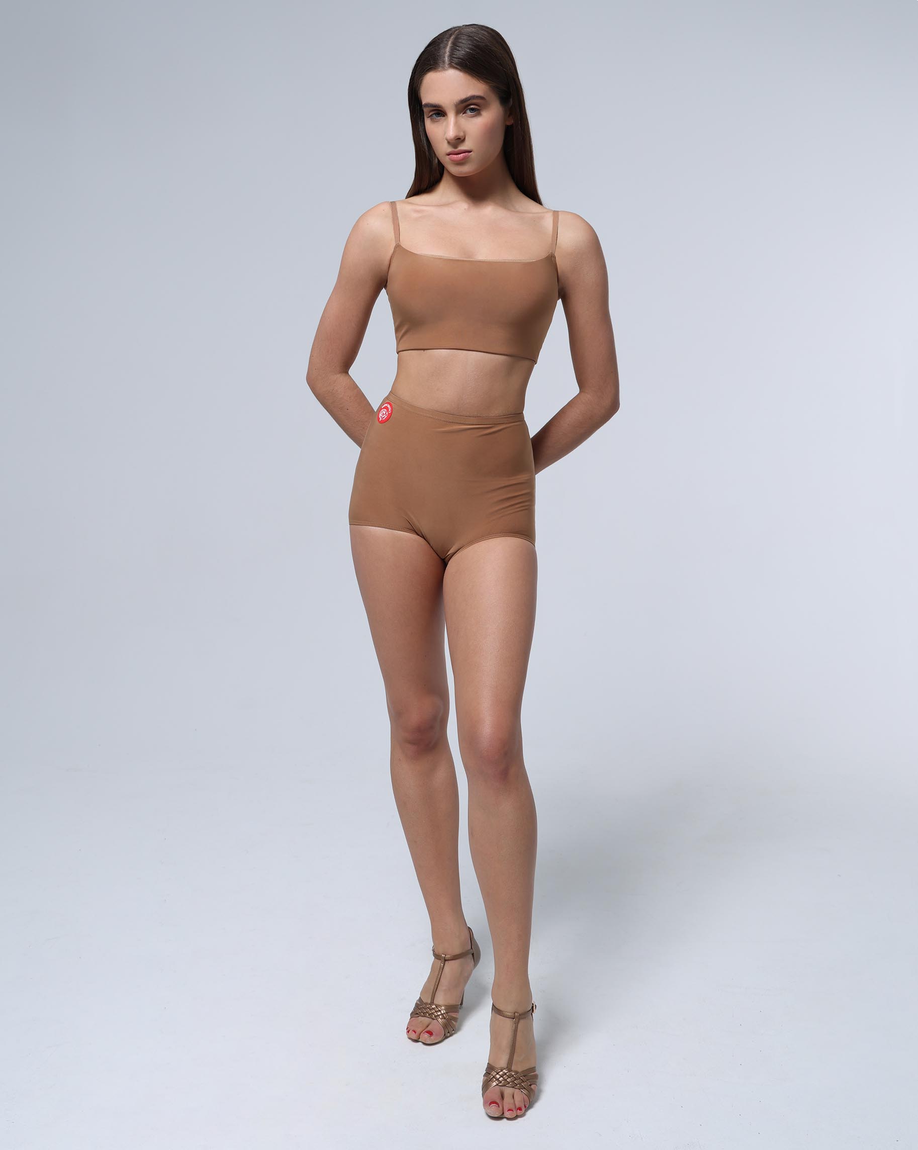 Шорты Slim Beige для бальных танцев, цвет Бежевый 