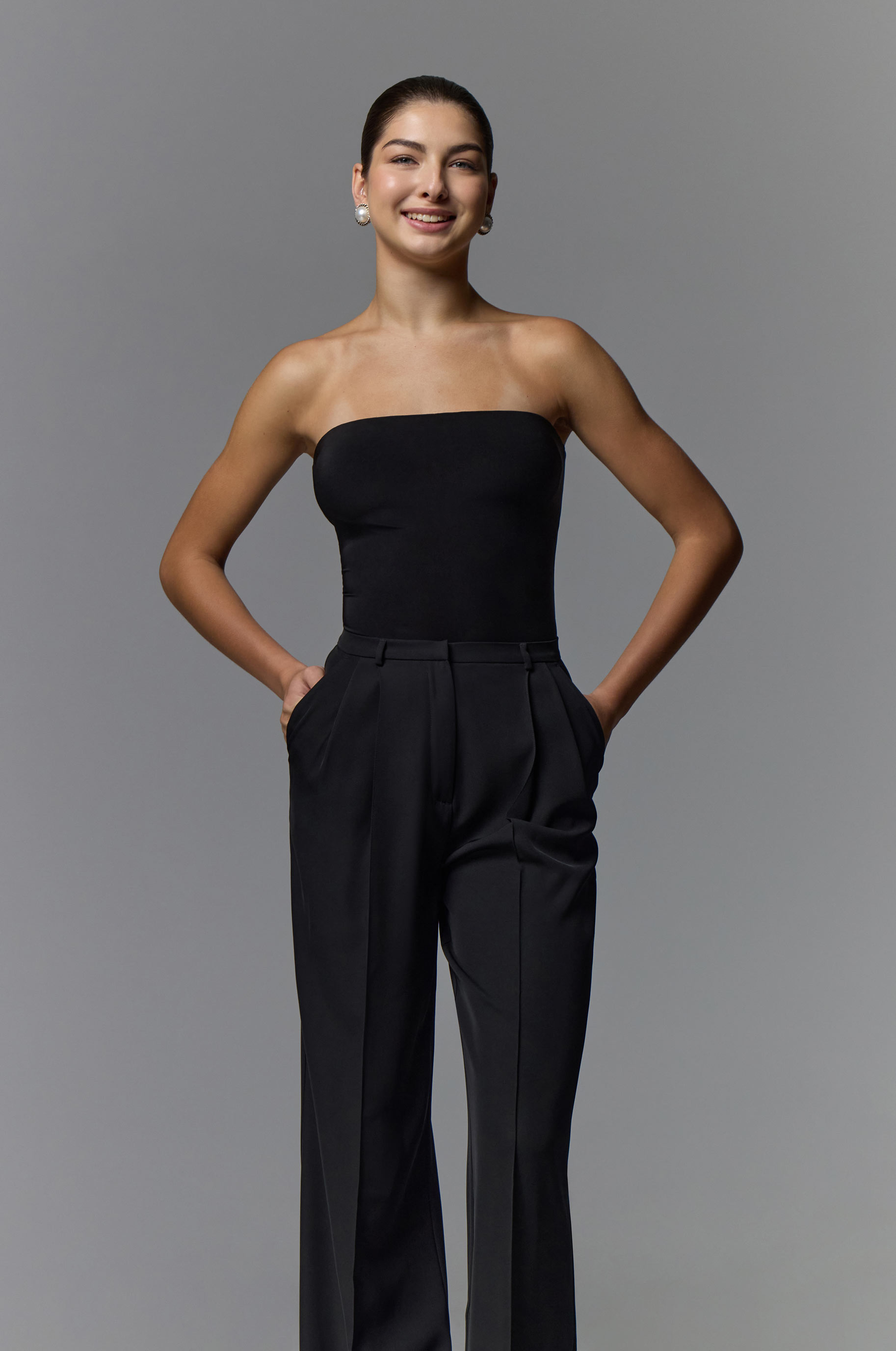 Боди Вибрант Блэк для бальных танцев, цвет Черный 