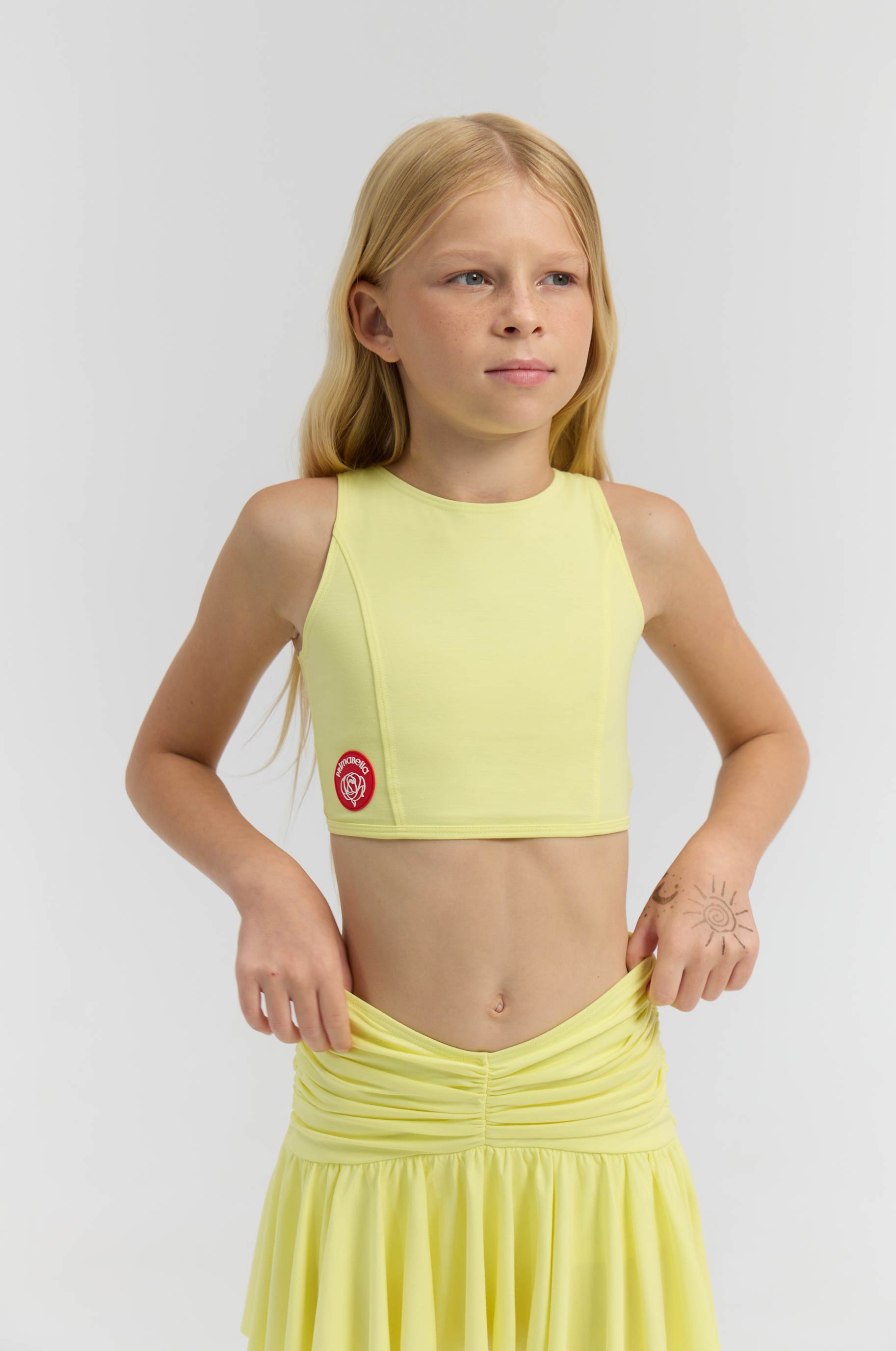 Топ Graceful Canary kid для бальных танцев, цвет Желтый 