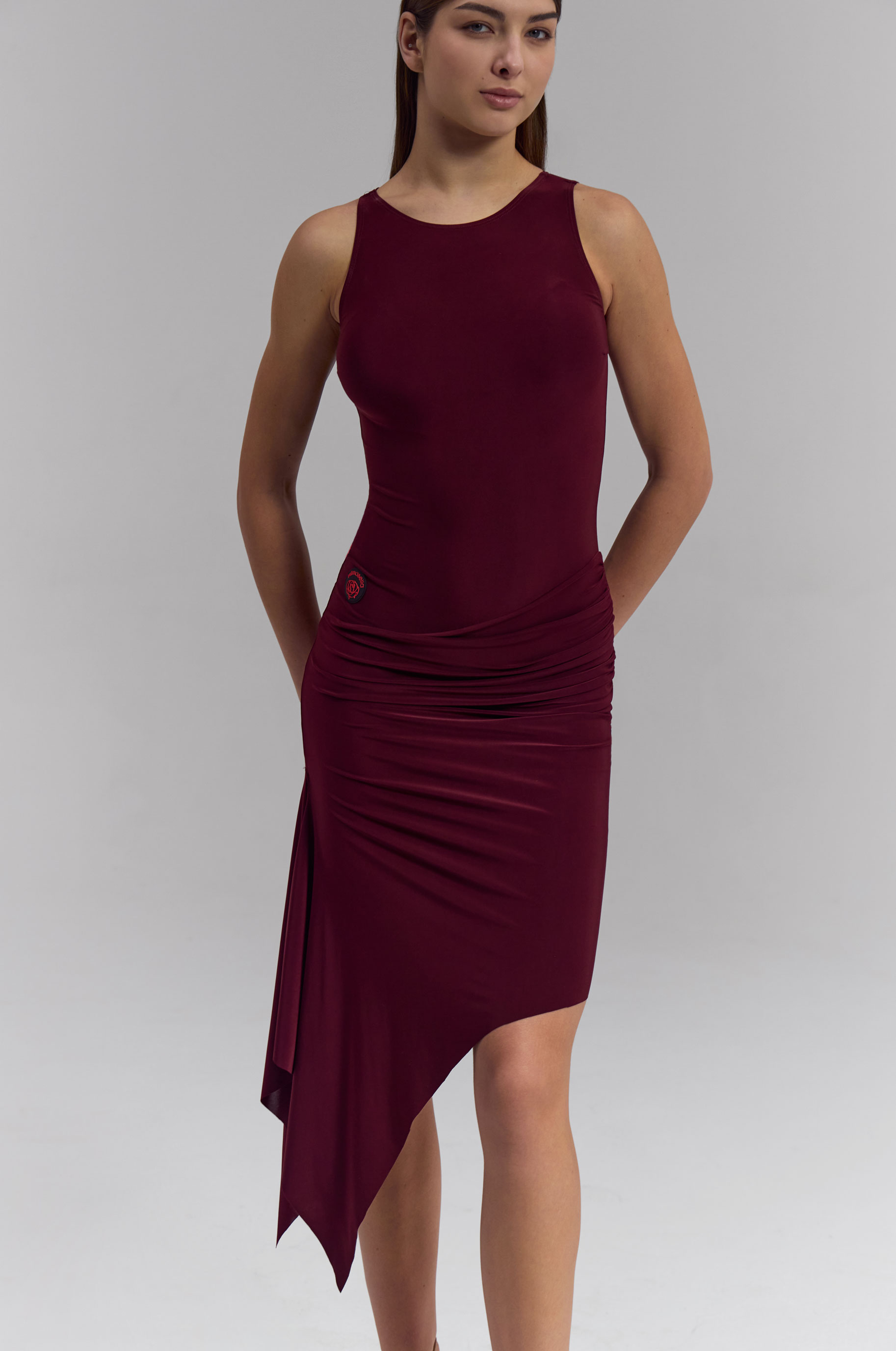 Платье Wild Burgund для бальных танцев, цвет Красный 