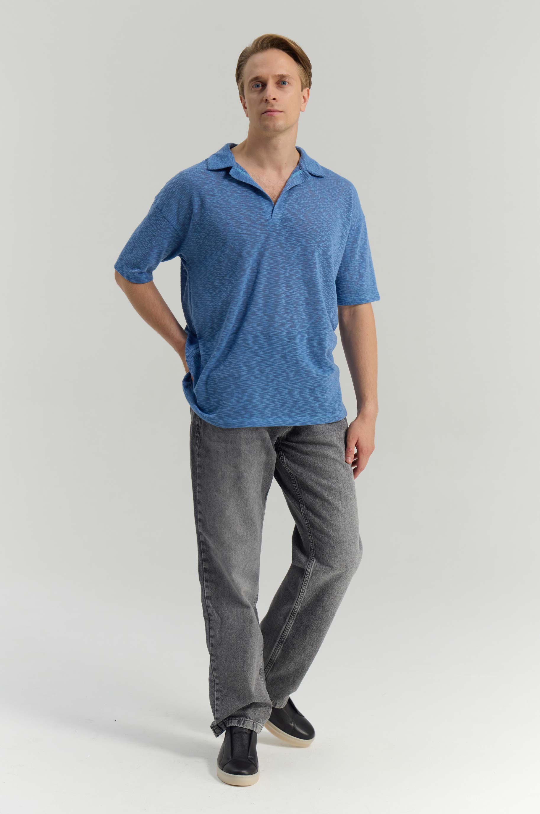 T-shirt Piquant Blue