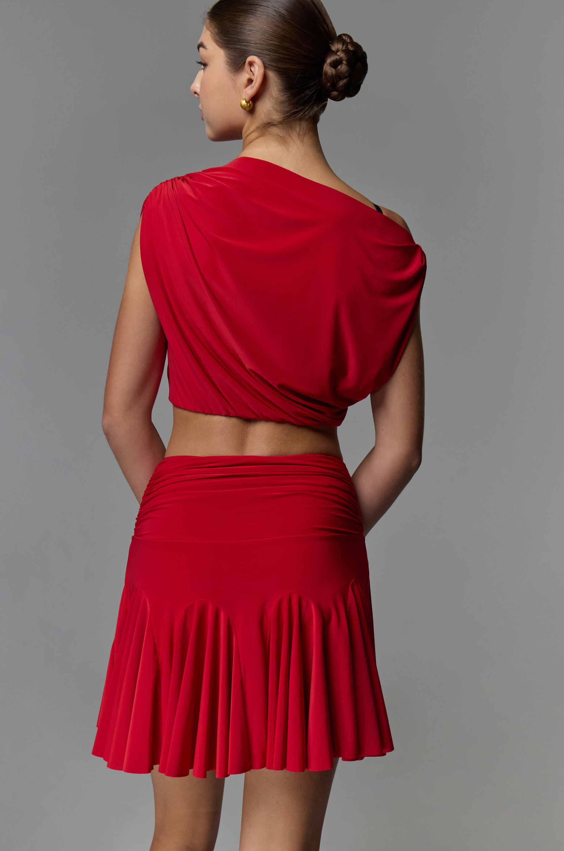 Топ Looks Red для бальных танцев, цвет Красный 