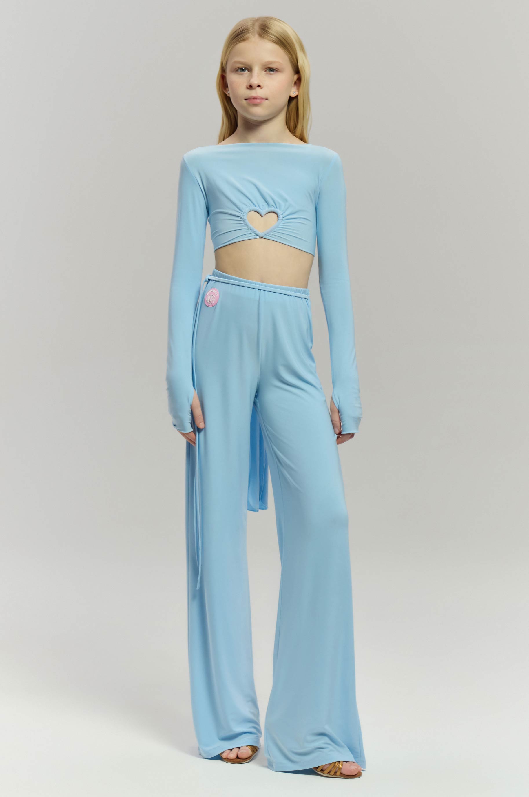 Топ Lovingly Blue Kid для бальных танцев, цвет Синий 