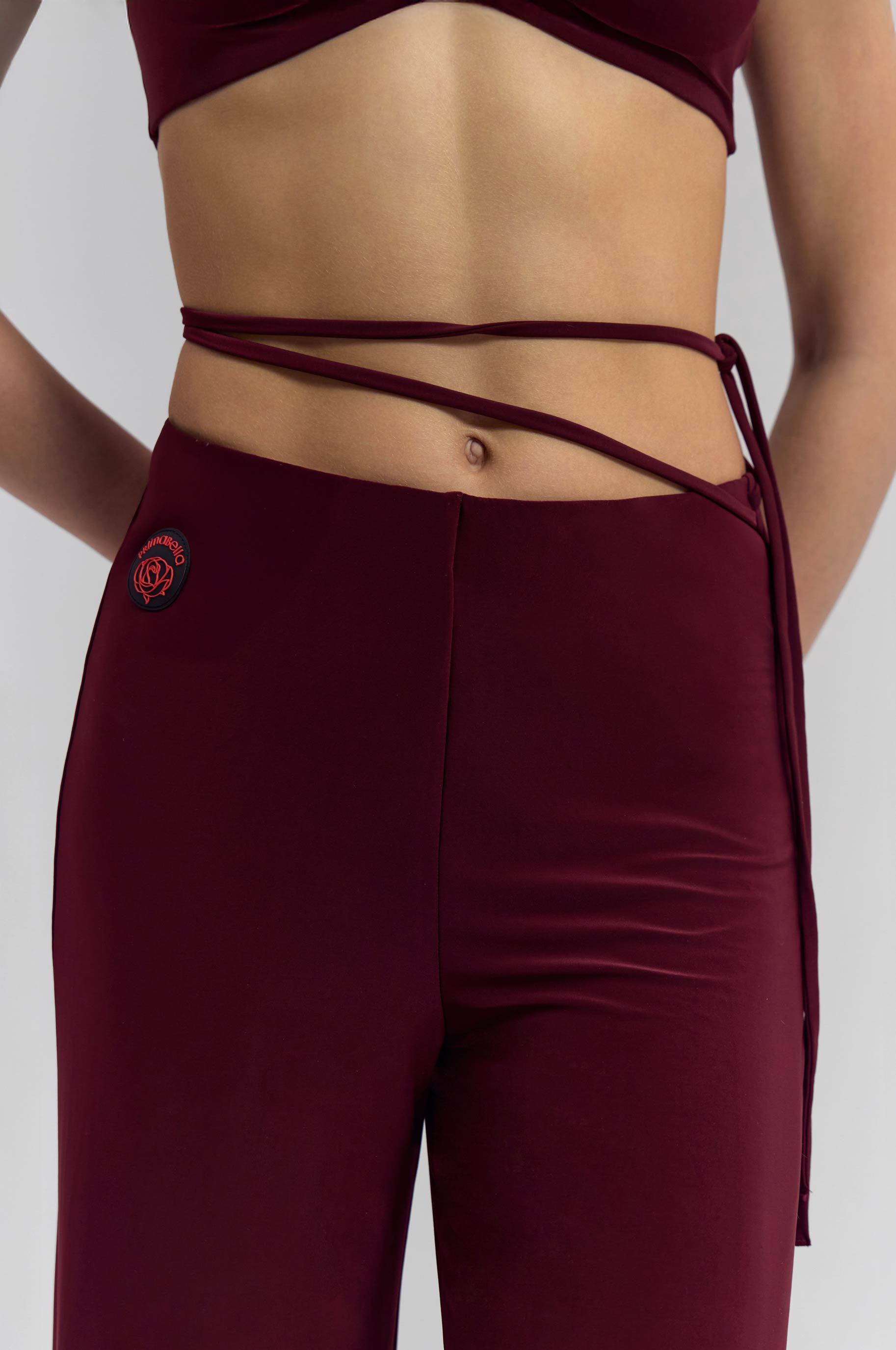 Брюки Peach Burgund для бальных танцев, цвет Бордовый 