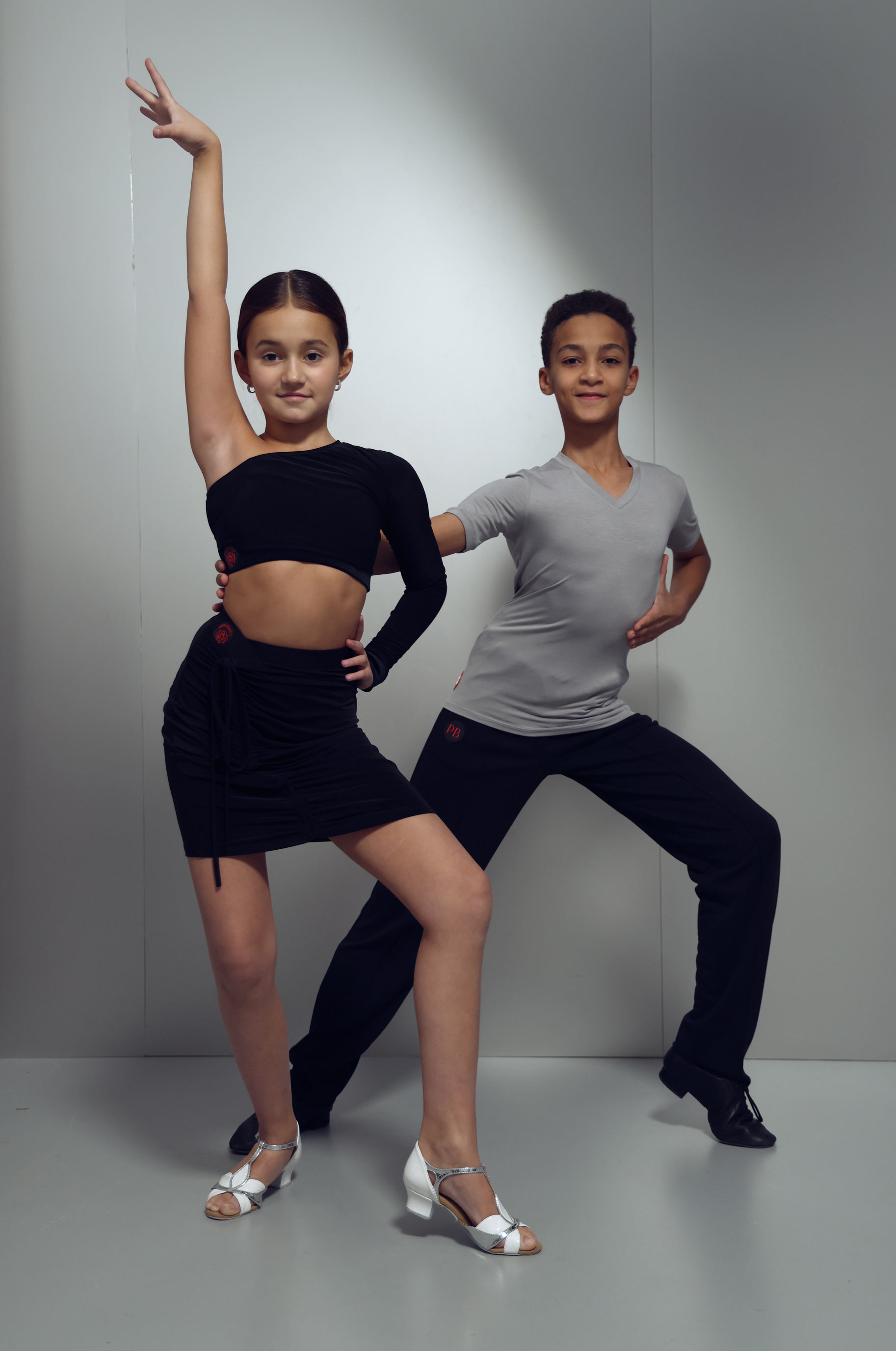 Футболка Opal kid для бальных танцев, цвет Серый 