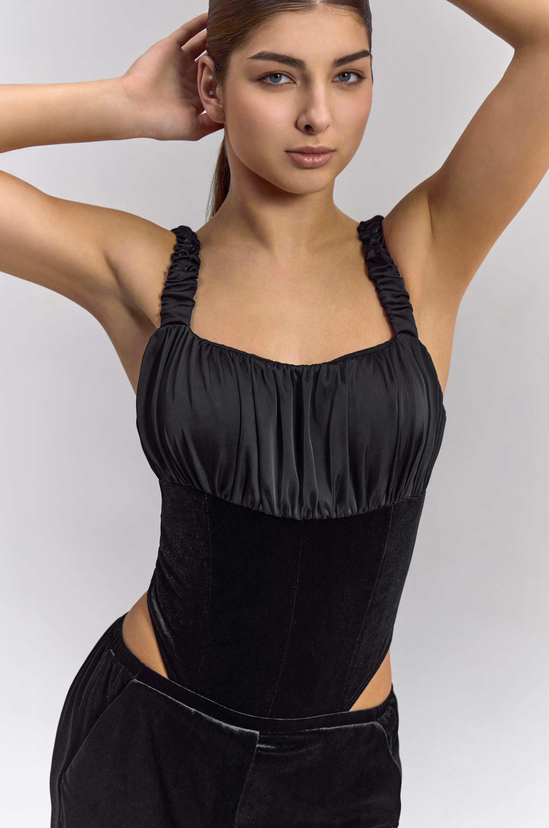 Боди Hazy для бальных танцев, цвет Черный 