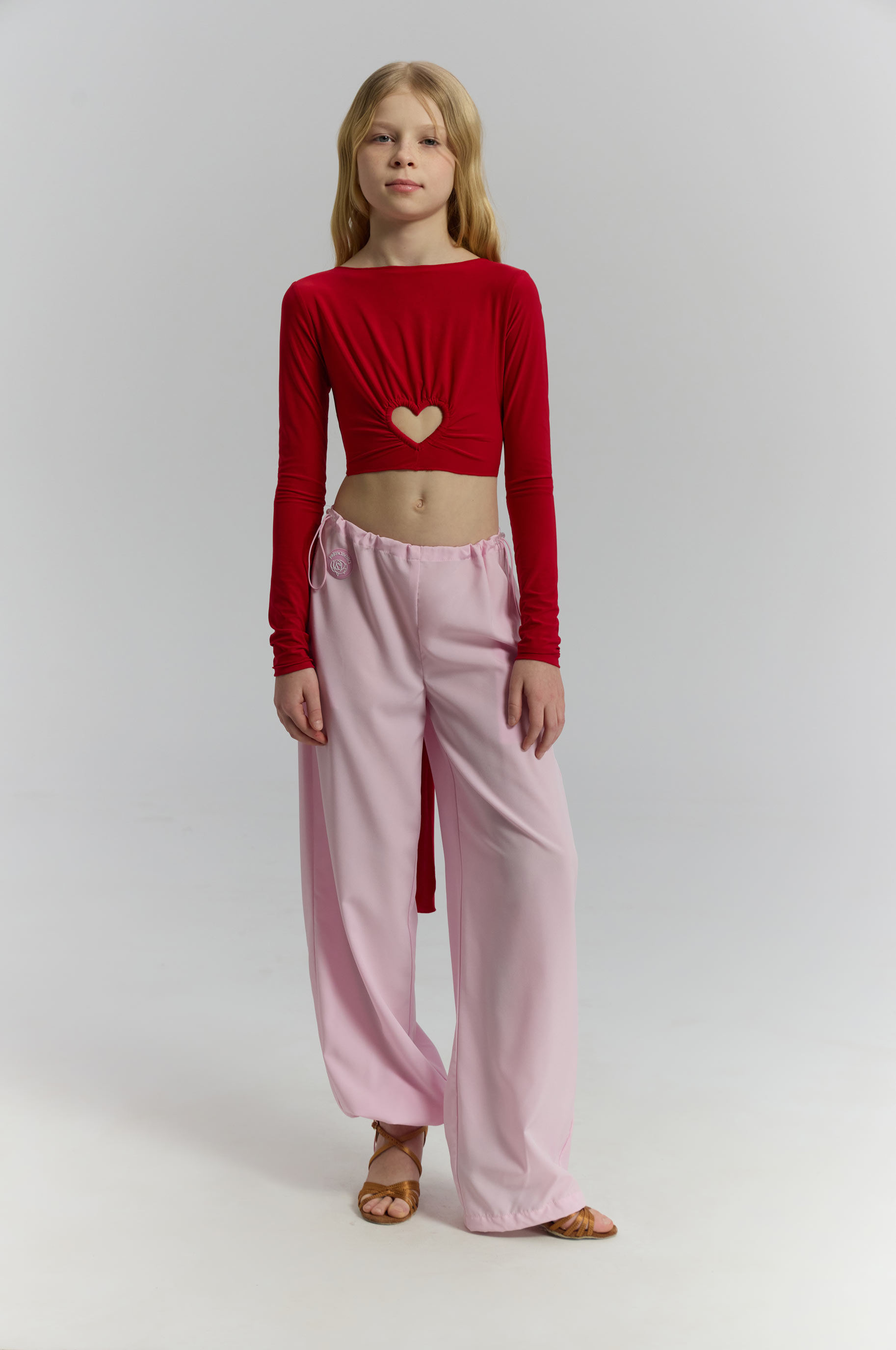 Топ Lovingly Red Kid для бальных танцев, цвет Красный 