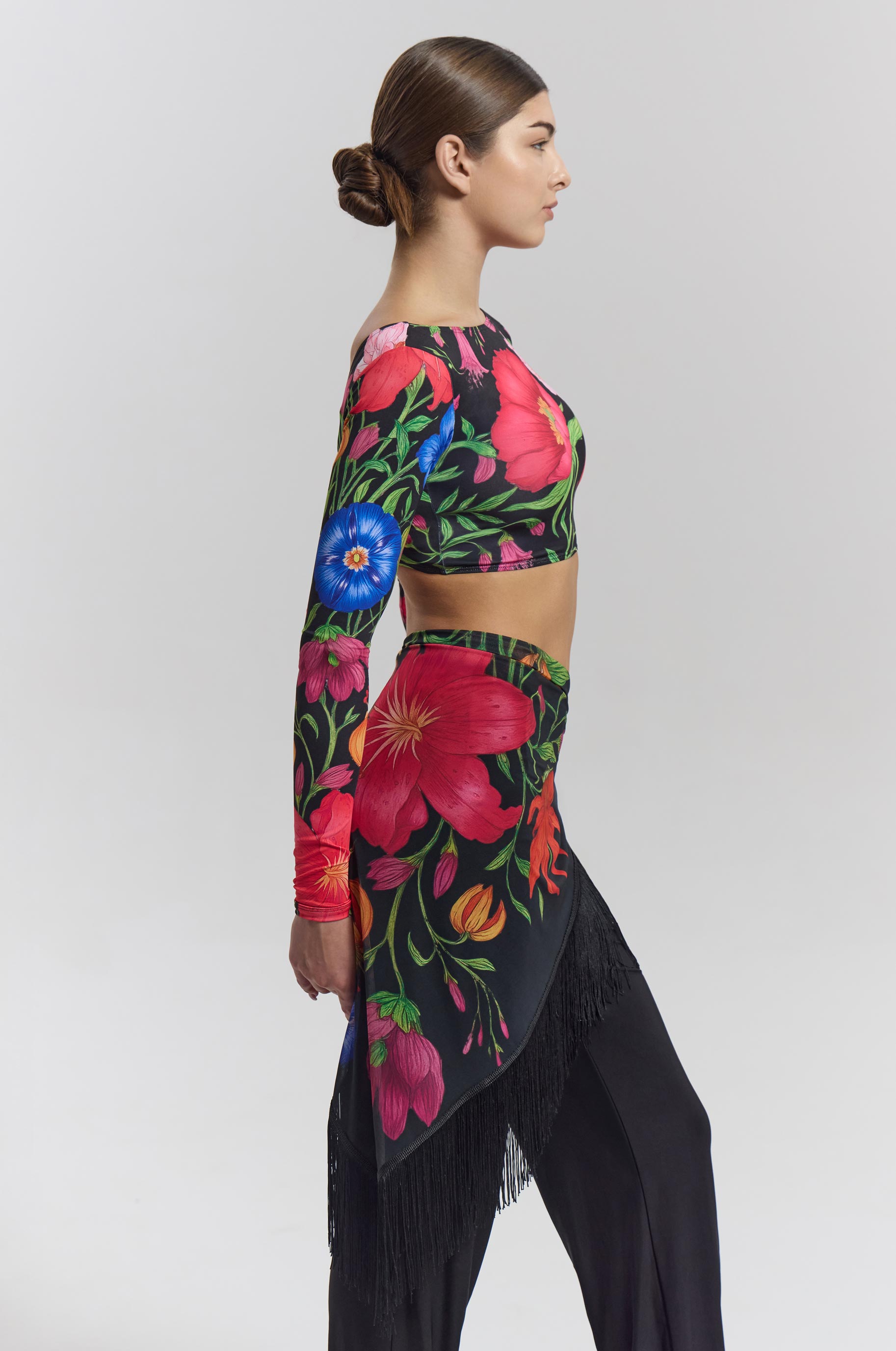 Платок Flora для бальных танцев, цвет Разноцветный 