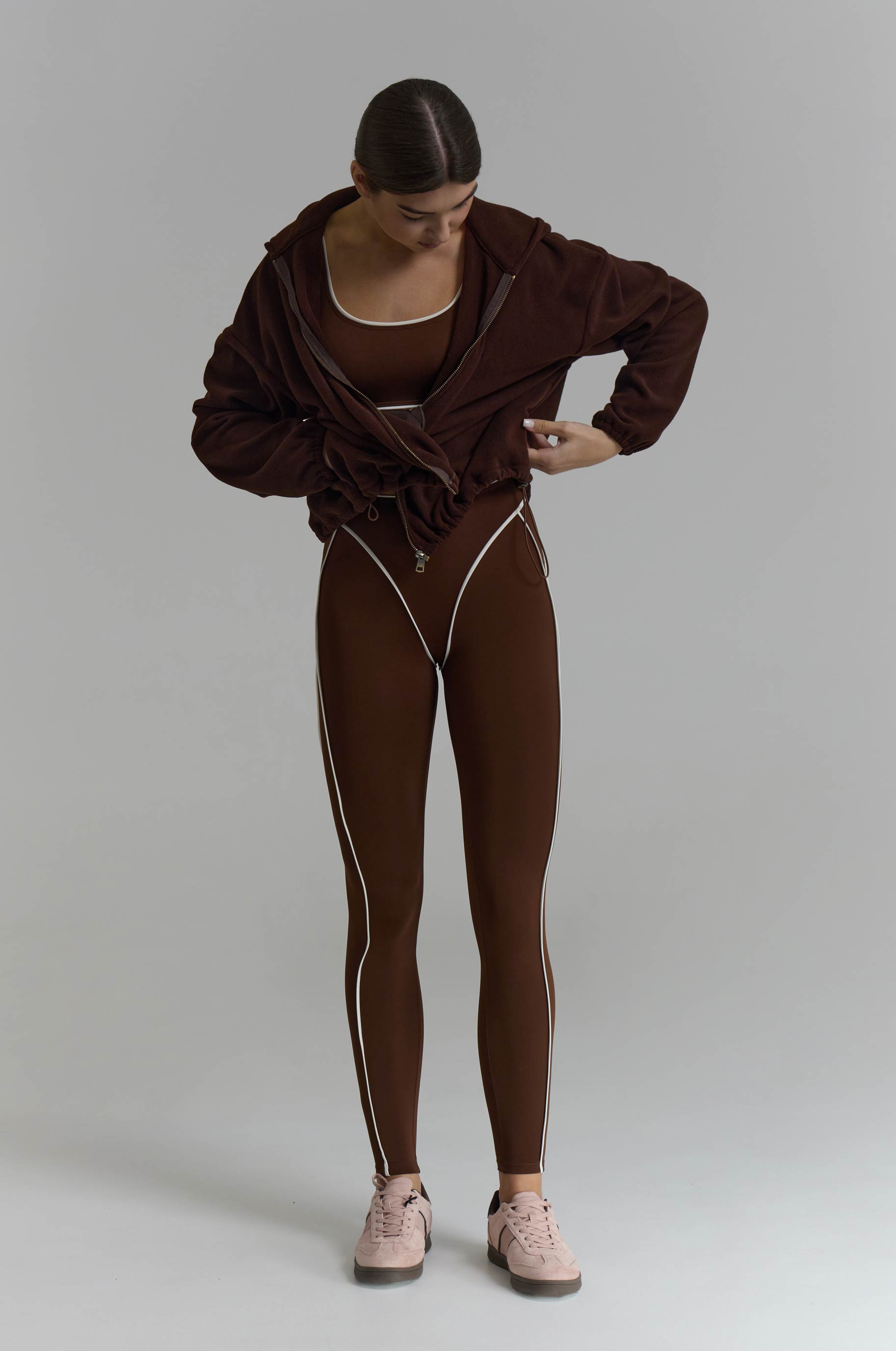 Куртка "1:0 в твою пользу" для бальных танцев, цвет Коричневый 