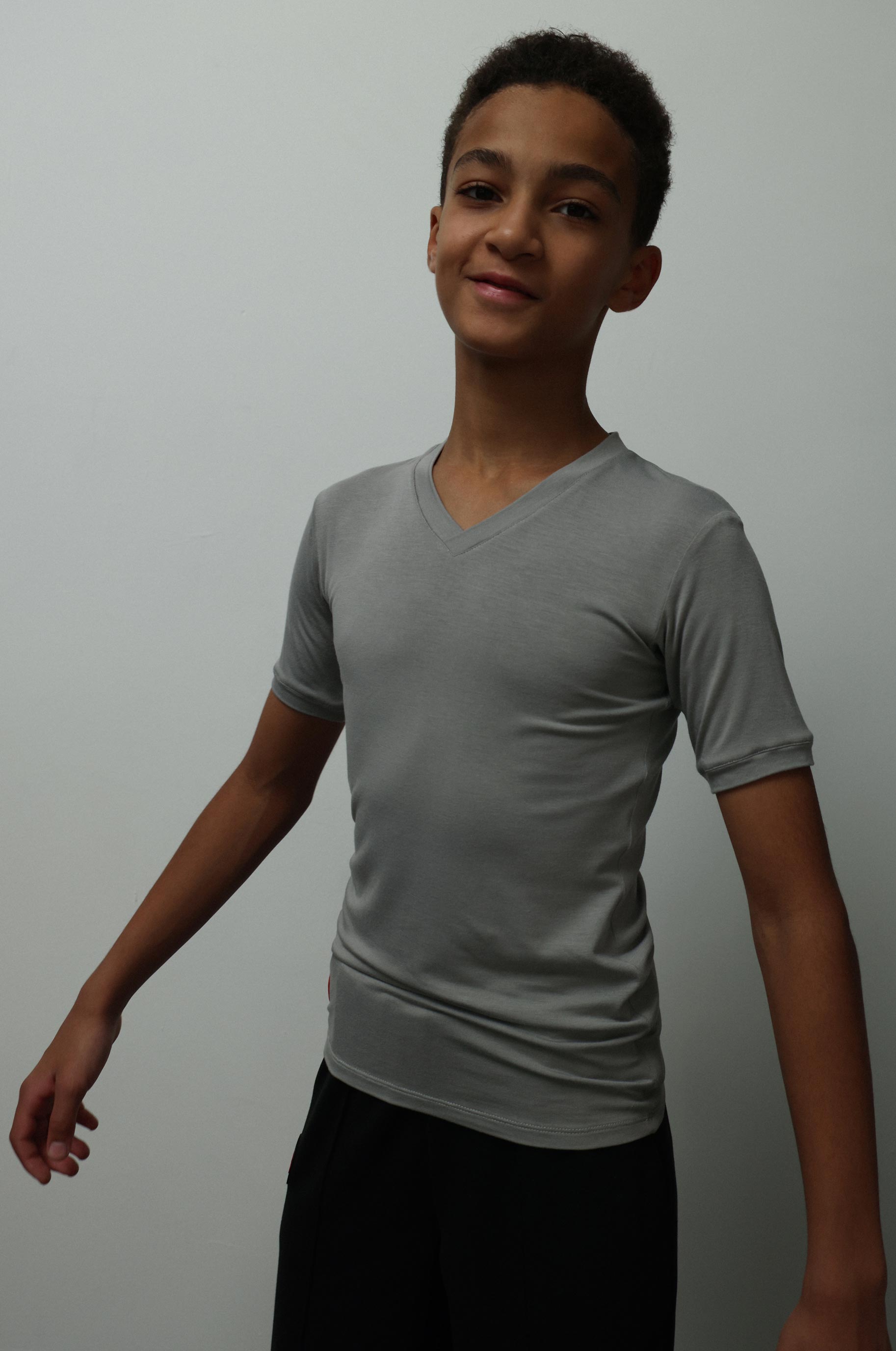 Футболка Opal kid для бальных танцев, цвет Серый 