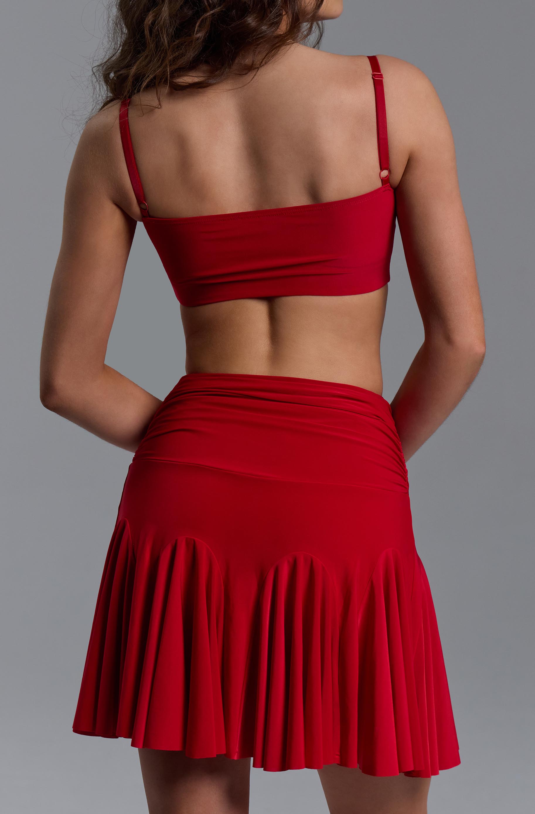 Топ Аура для бальных танцев, цвет Красный 