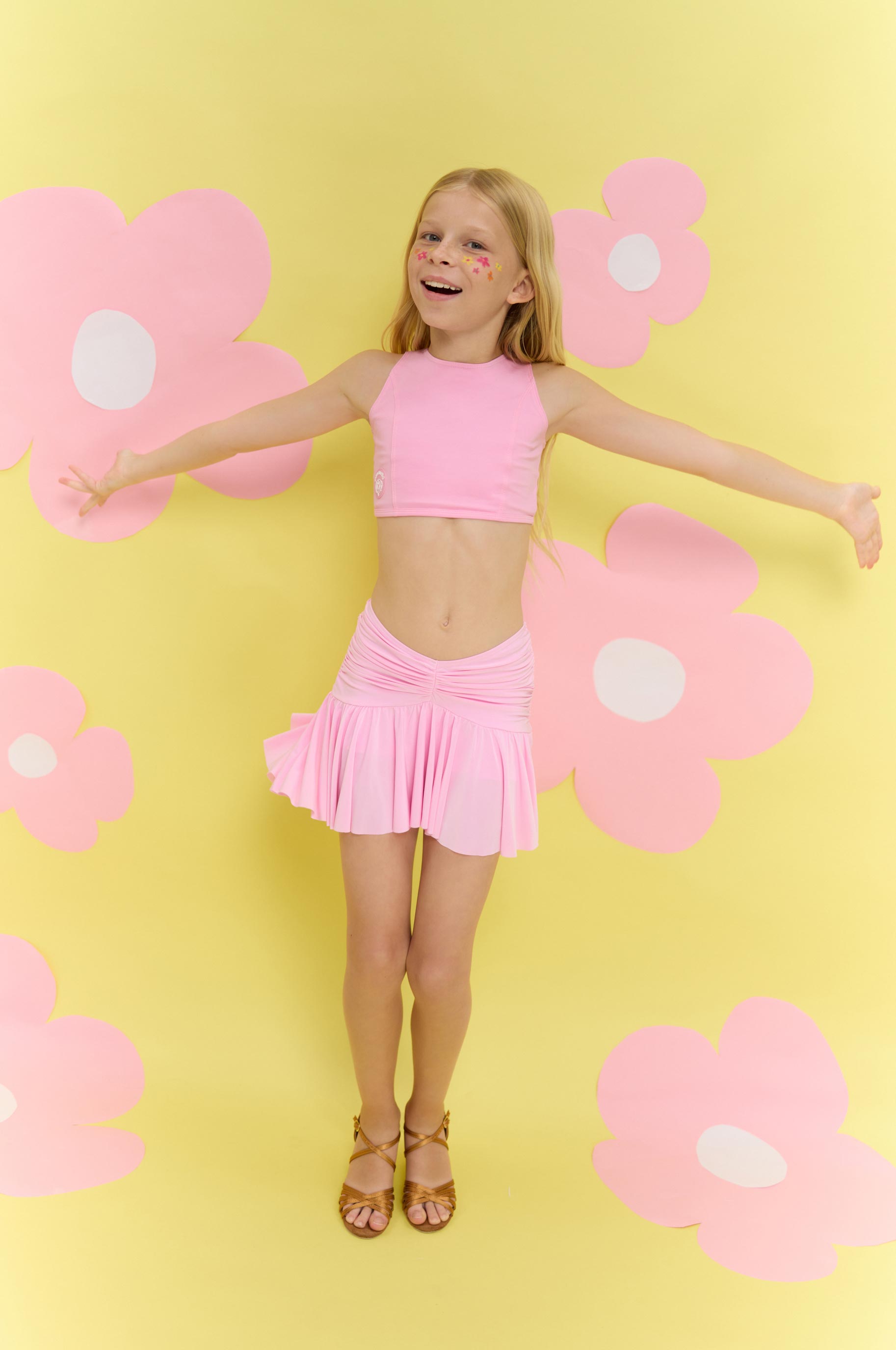 Top Graceful Pink Kid