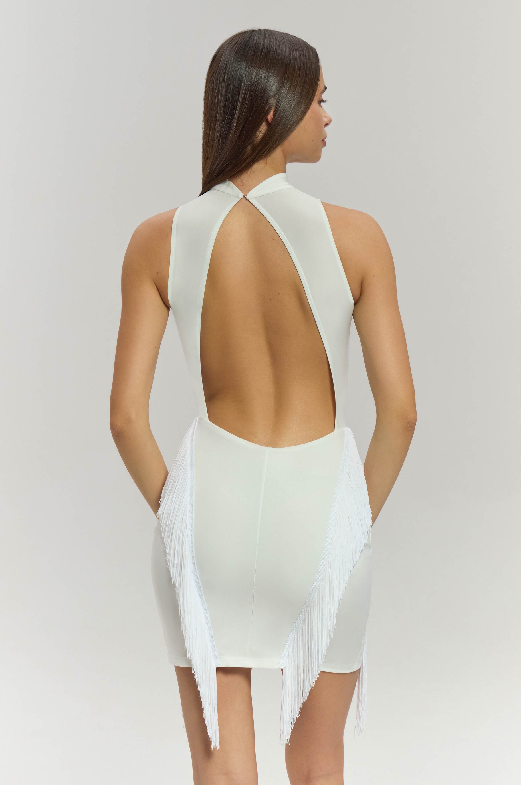 Платье Flair White для бальных танцев, цвет Белый 