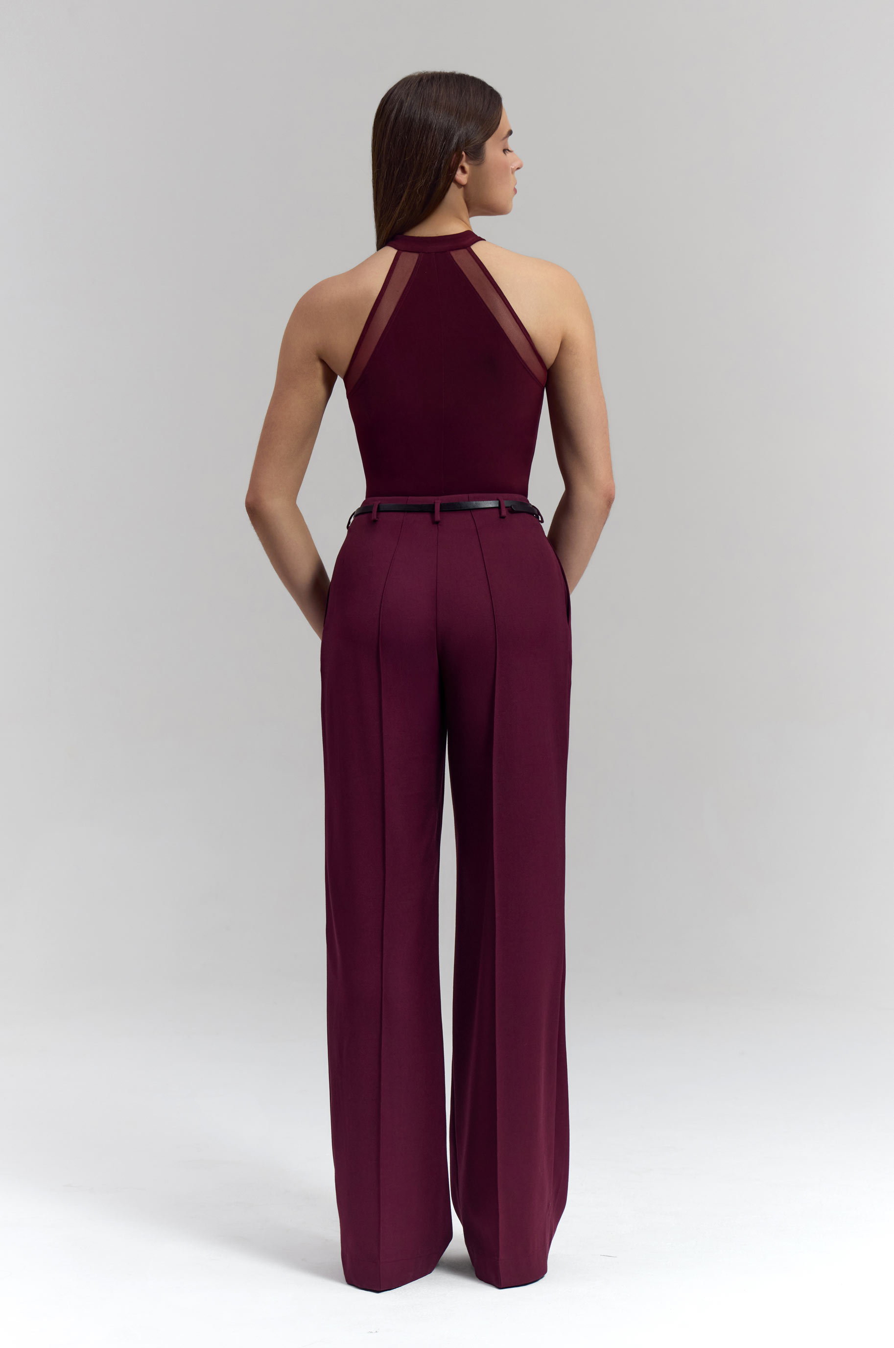 Брюки Fierce Burgund для бальных танцев, цвет Красный 