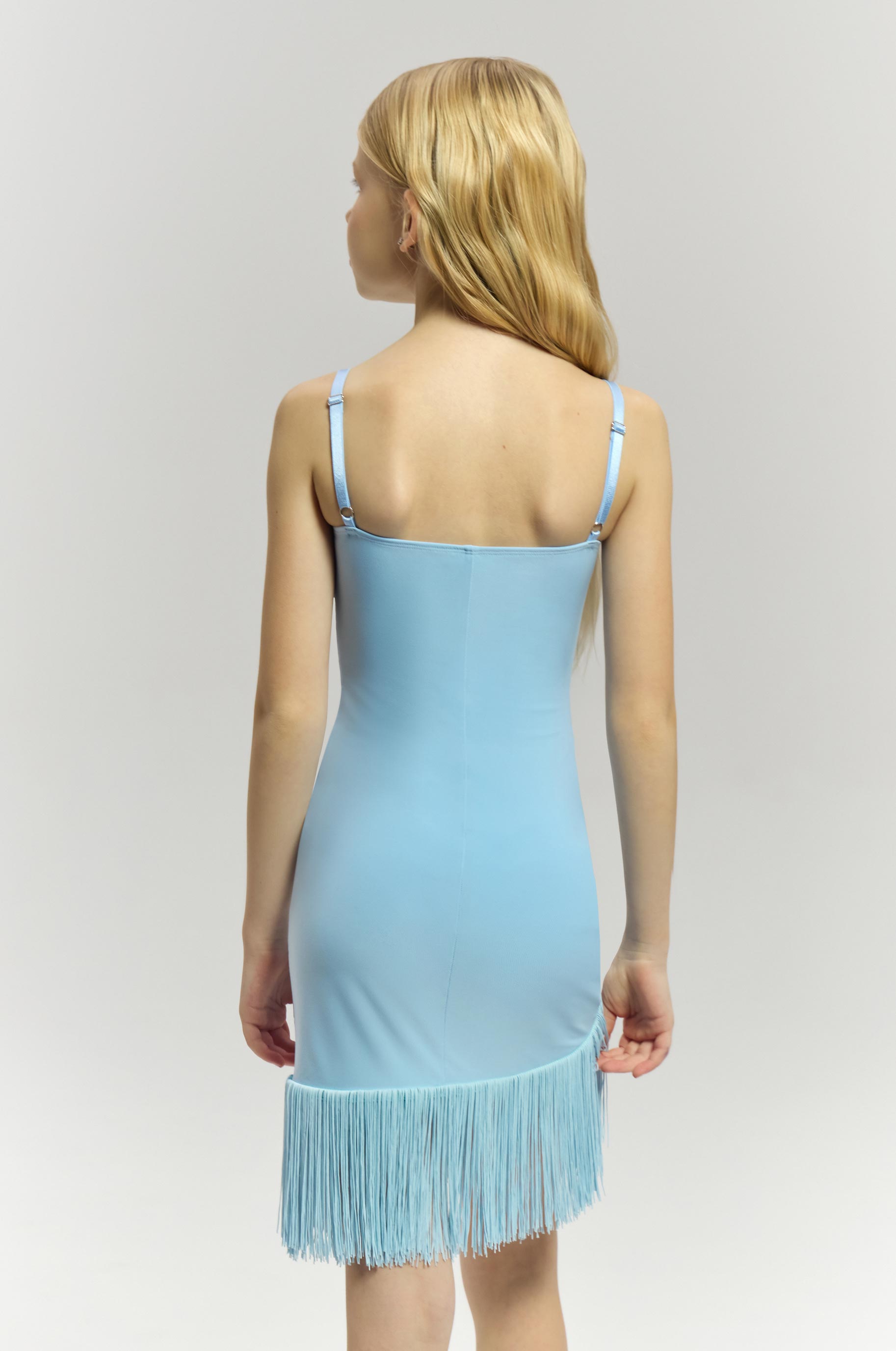 Платье Clarine New Blue Kid для бальных танцев, цвет Синий 