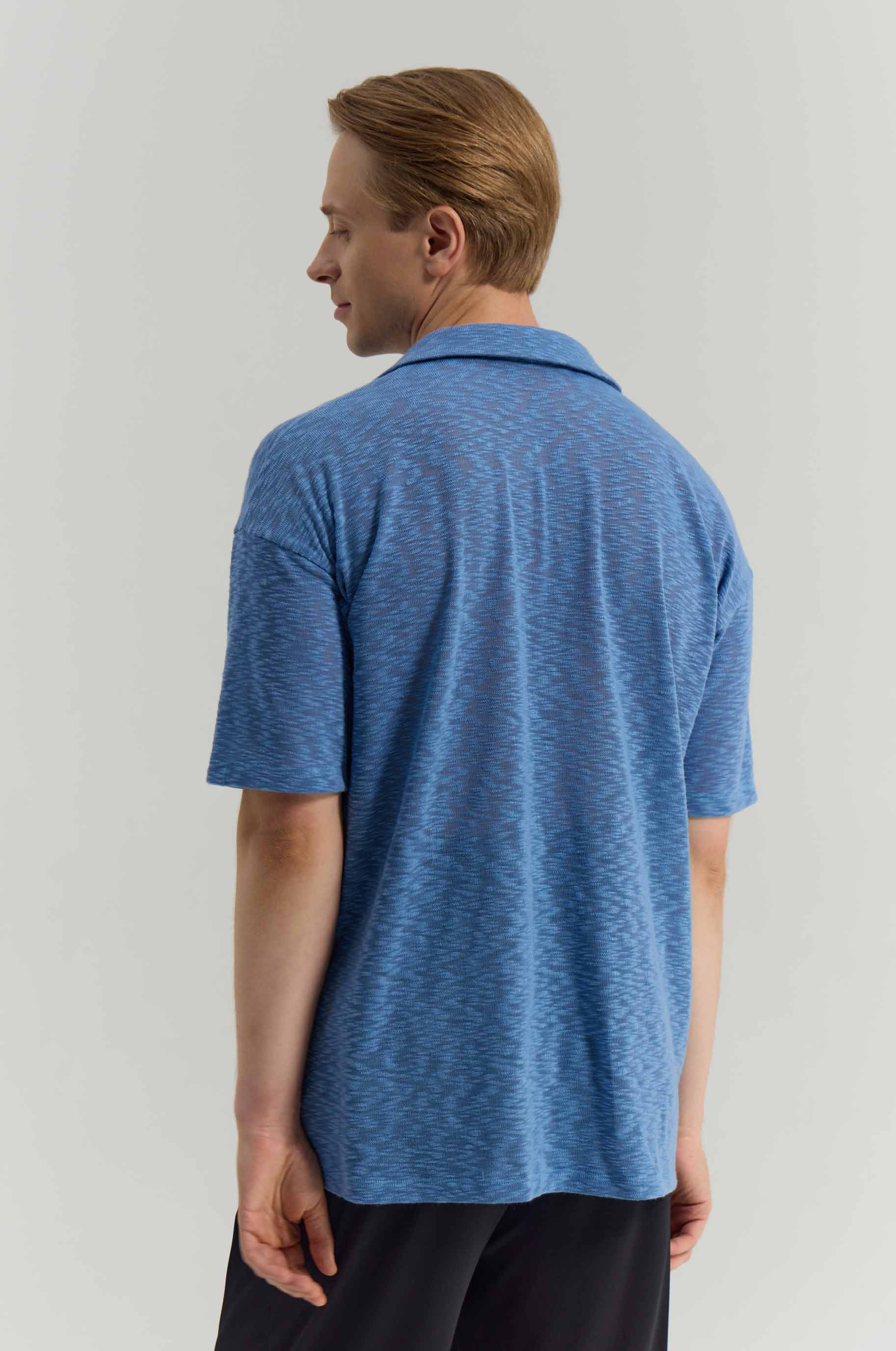 T-shirt Piquant Blue